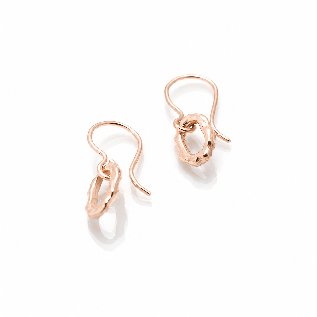 Martina Hamilton Earrings Island Link | 10ct Solid Rose Gold Stud Earrings