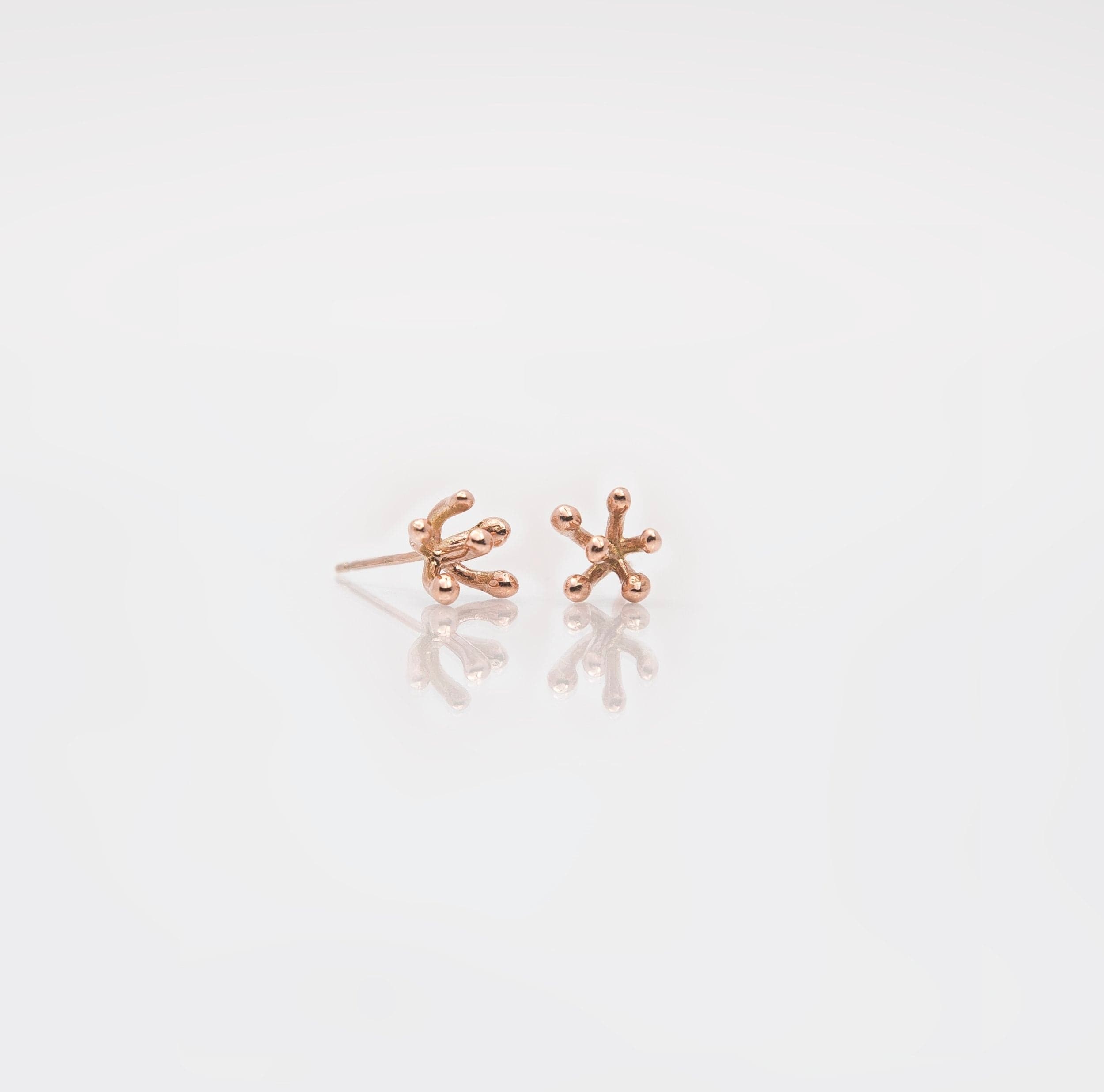 Martina Hamilton Earrings Nebula | 10ct Solid Rose Gold Stud Earrings