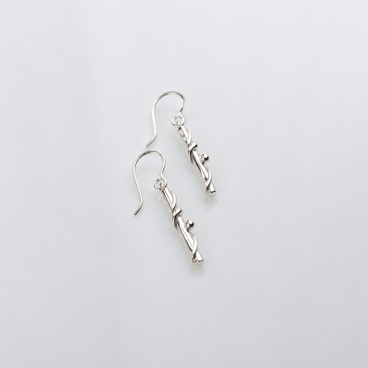 Martina Hamilton Earrings Nebula | Silver Drop Earrings Short