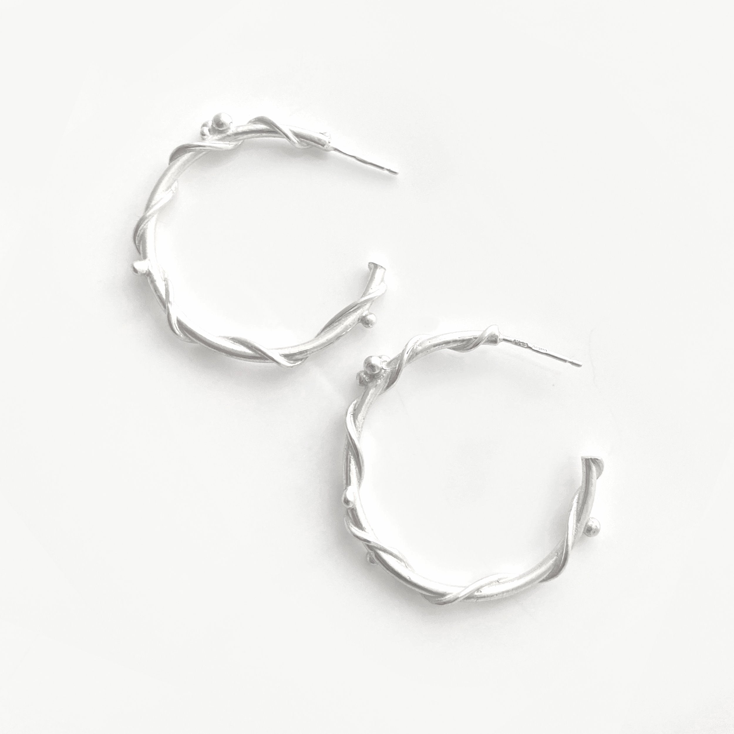 Martina Hamilton Earrings Nebula | Sterling Silver Open Circles Earrings Large
