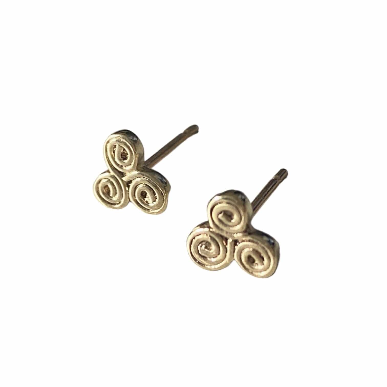 Martina Hamilton Earrings Newgrange | 9ct Solid Gold Stud Earrings Petite