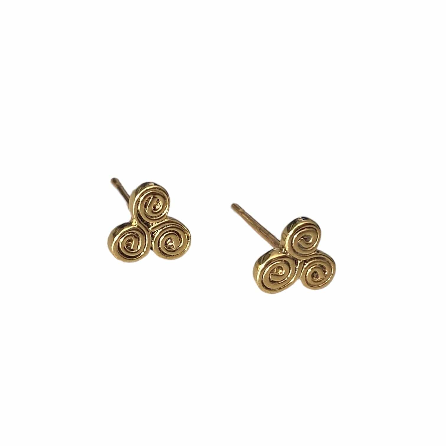 Martina Hamilton Earrings Newgrange | 9ct Solid Gold Stud Earrings Petite
