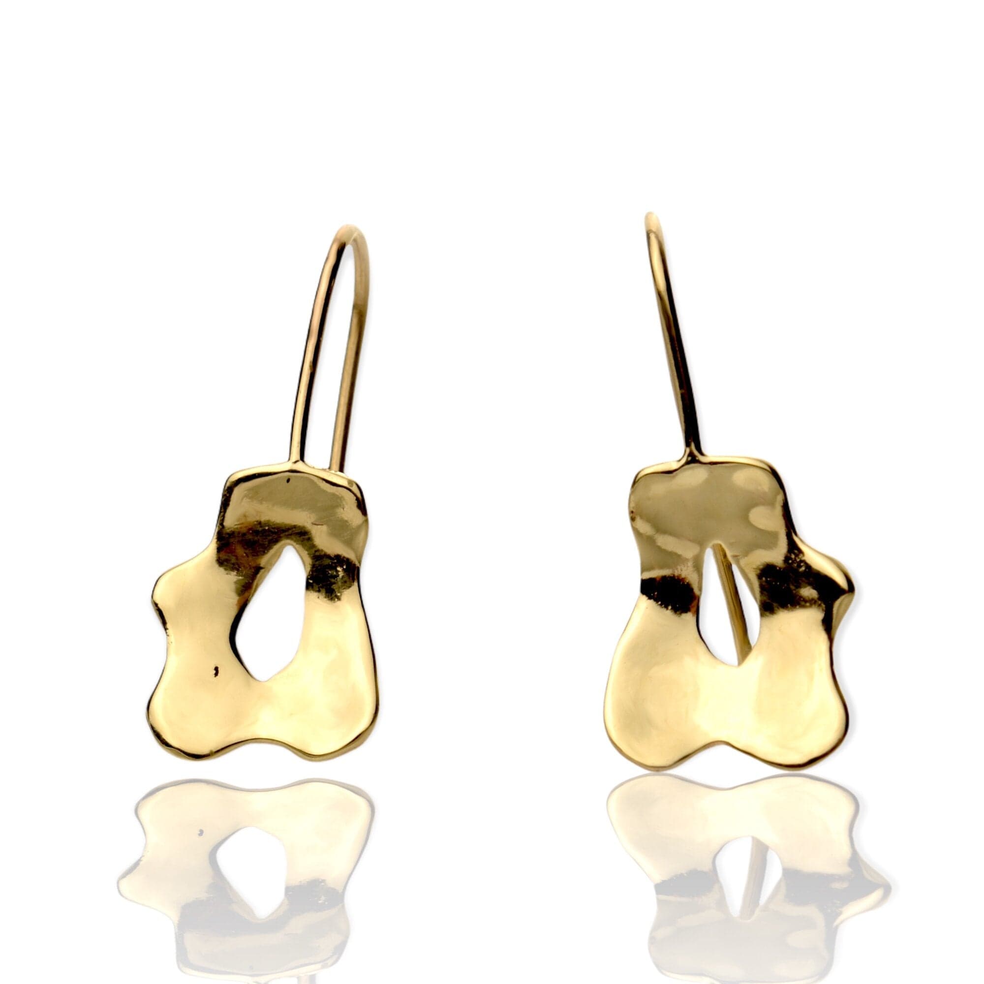 Martina Hamilton Earrings Reflections | 9ct Solid Gold Drop Earrings Small
