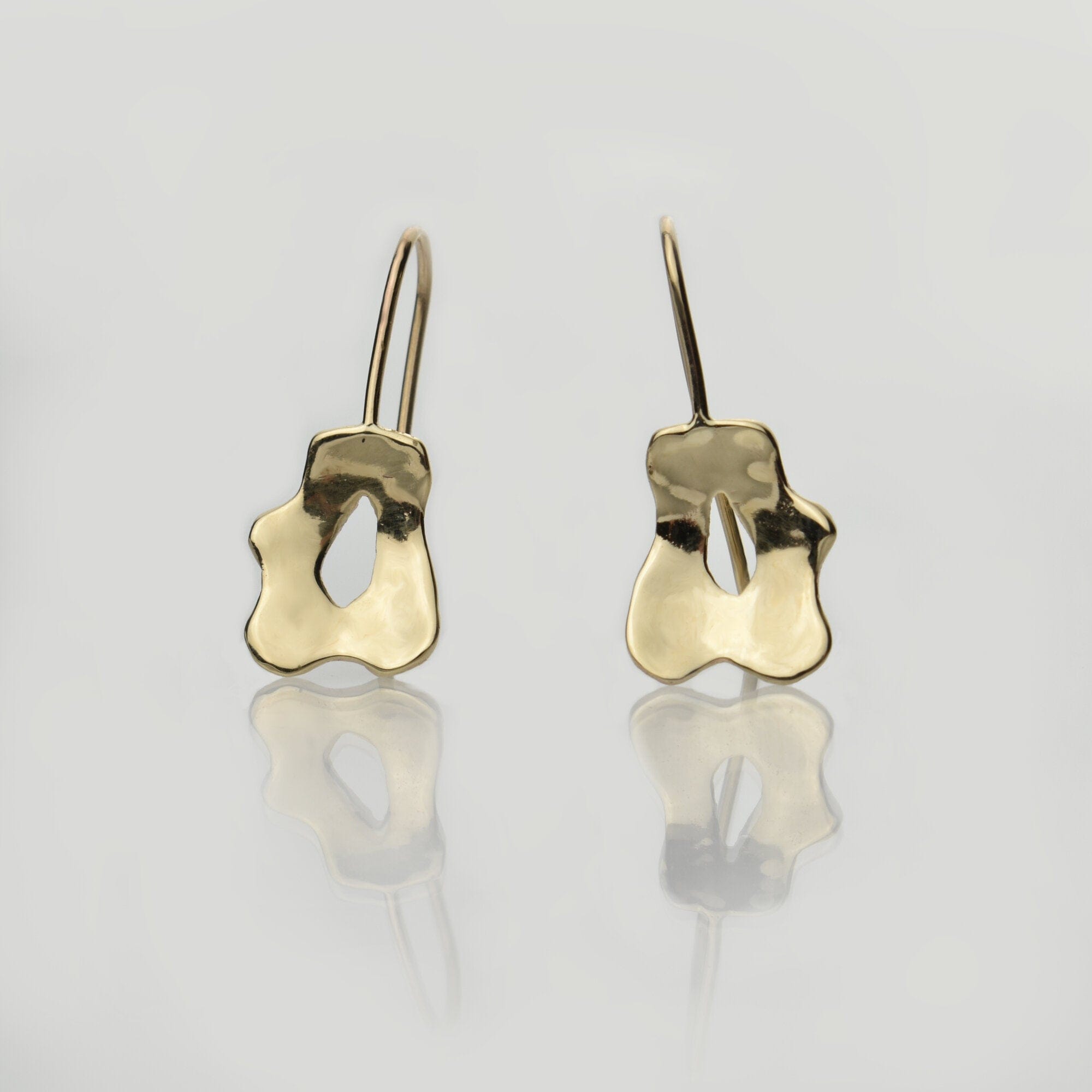 Martina Hamilton Earrings Reflections | 9ct Solid Gold Drop Earrings Small