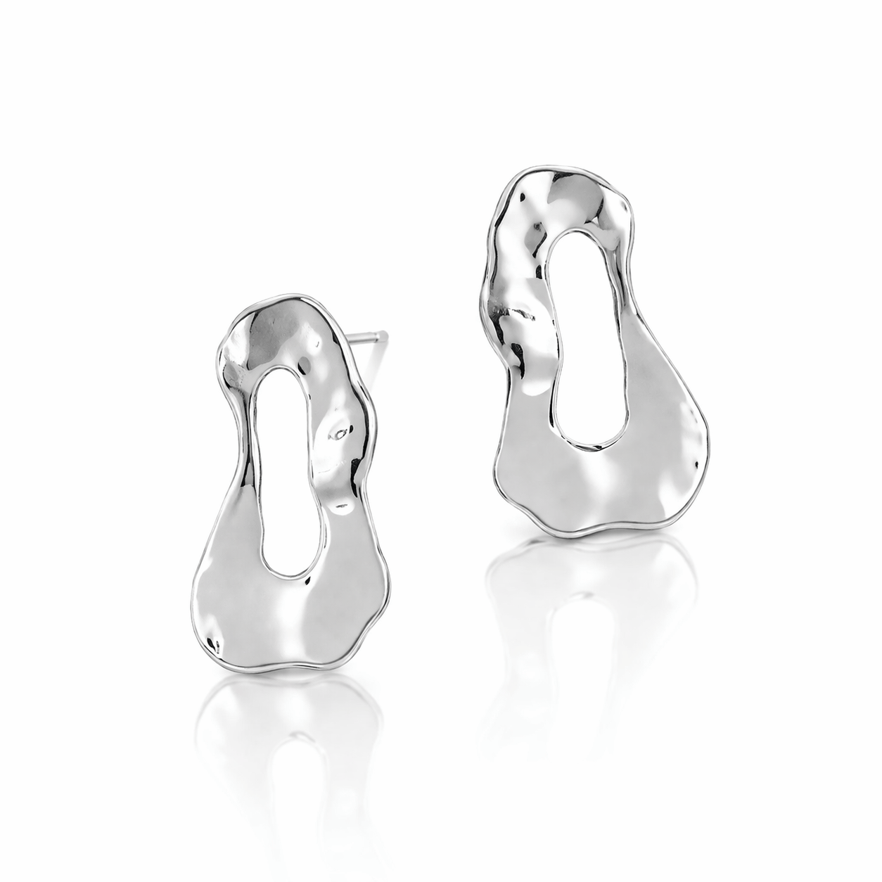Martina Hamilton Earrings Reflections | Sterling Silver Stud Earrings Medium