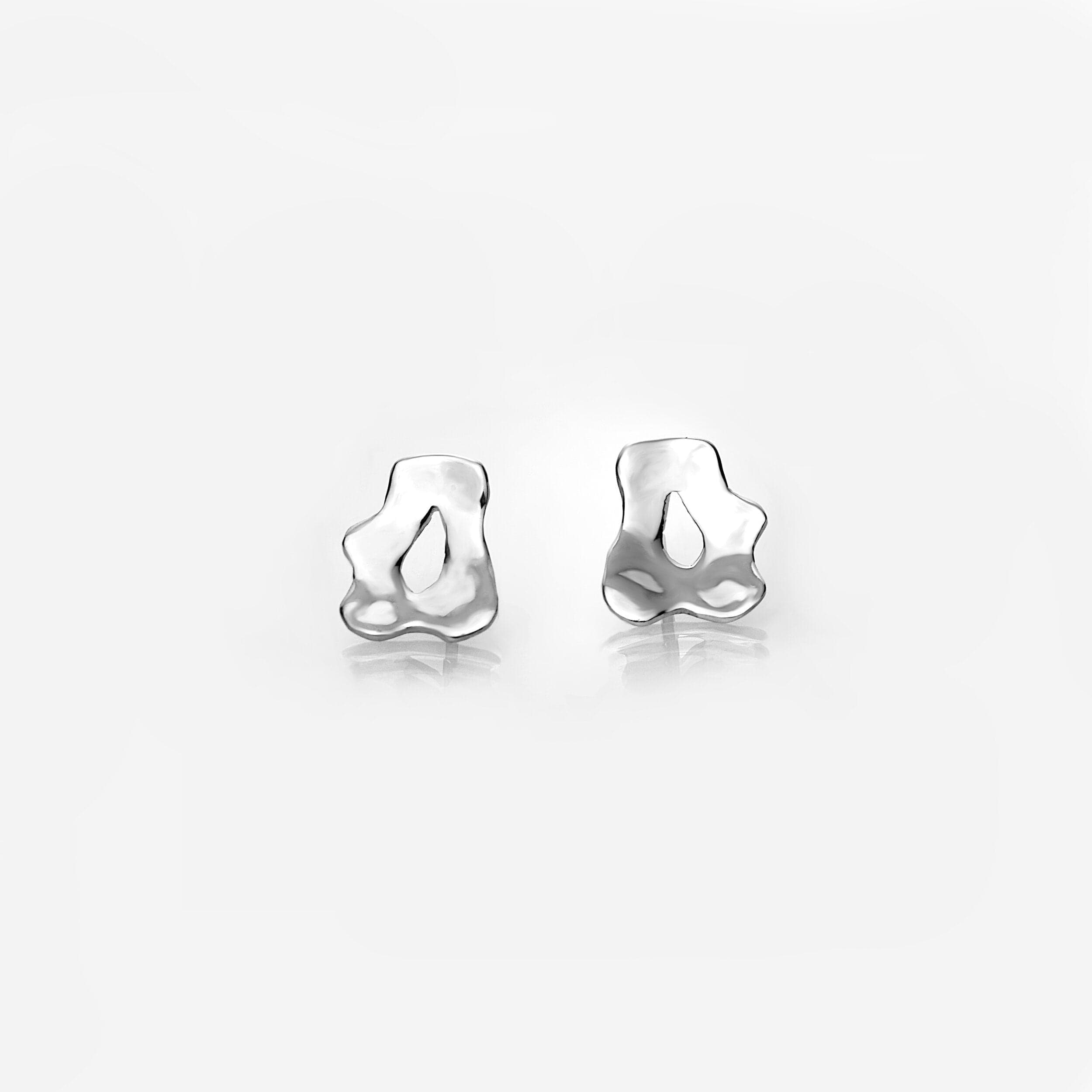Martina Hamilton Earrings Reflections | Sterling Silver Stud Earrings Small