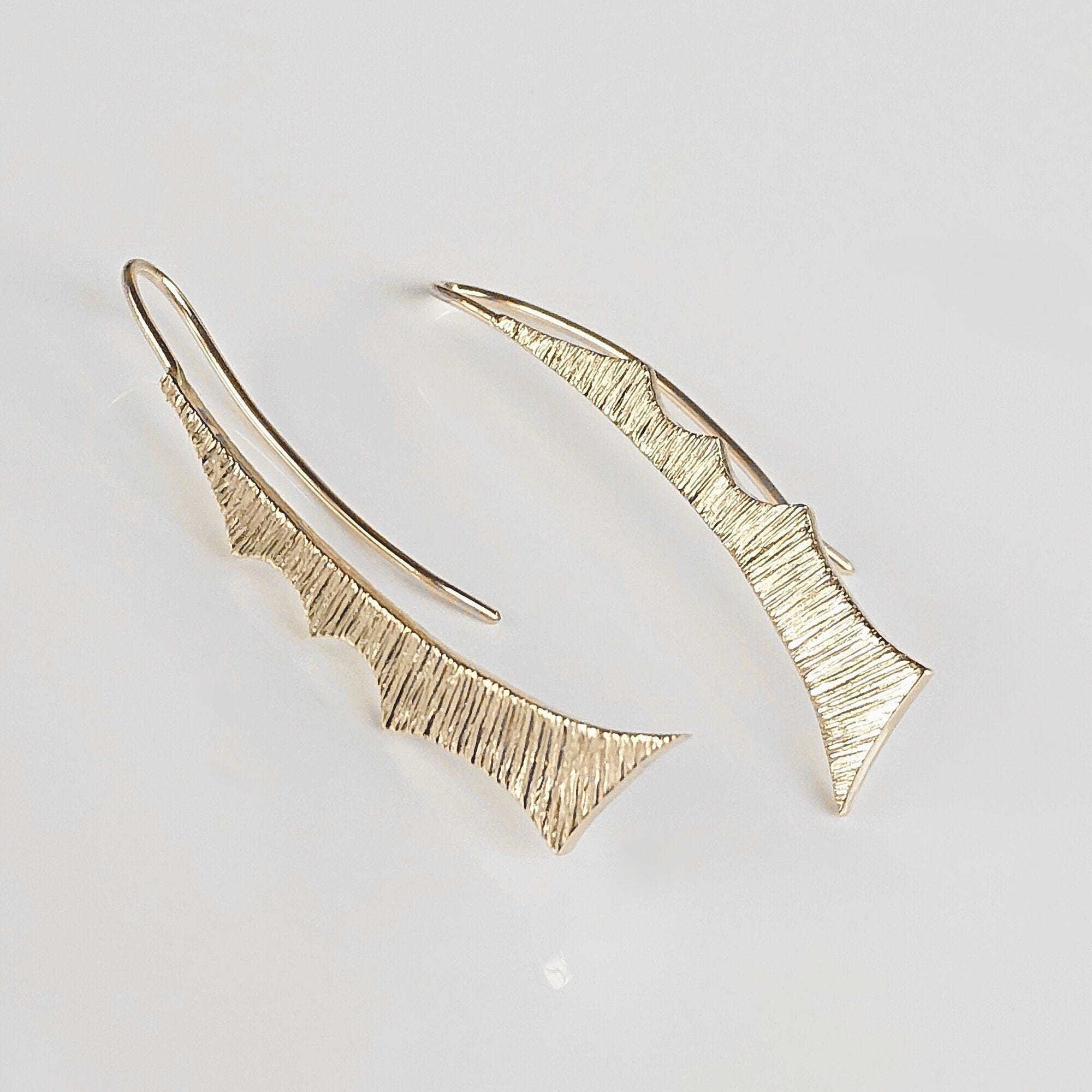 Martina Hamilton Earrings Seashore | 9ct Gold Drop Earrings