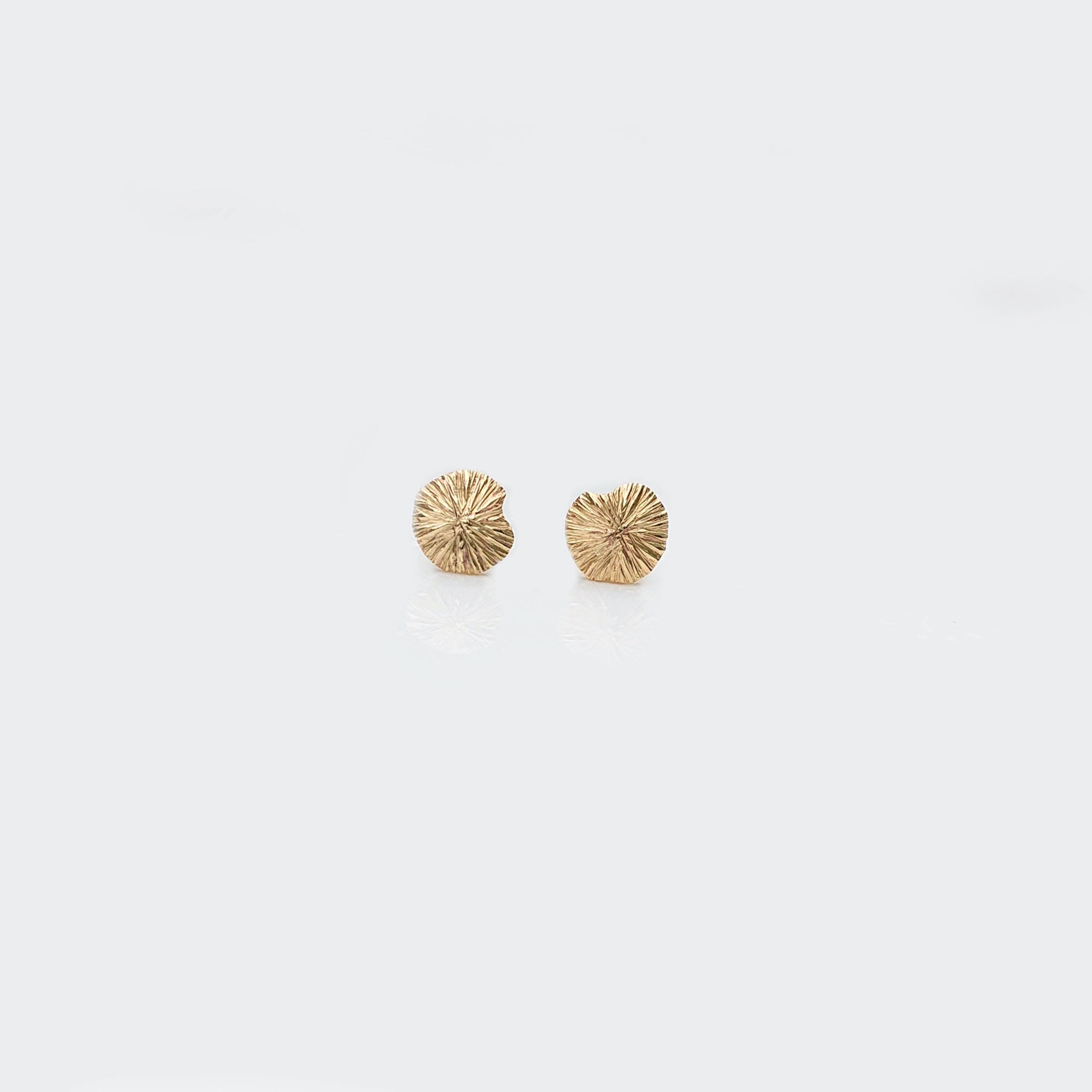 Martina Hamilton Earrings Seashore | 9ct Yellow Gold Stud Earrings Petite