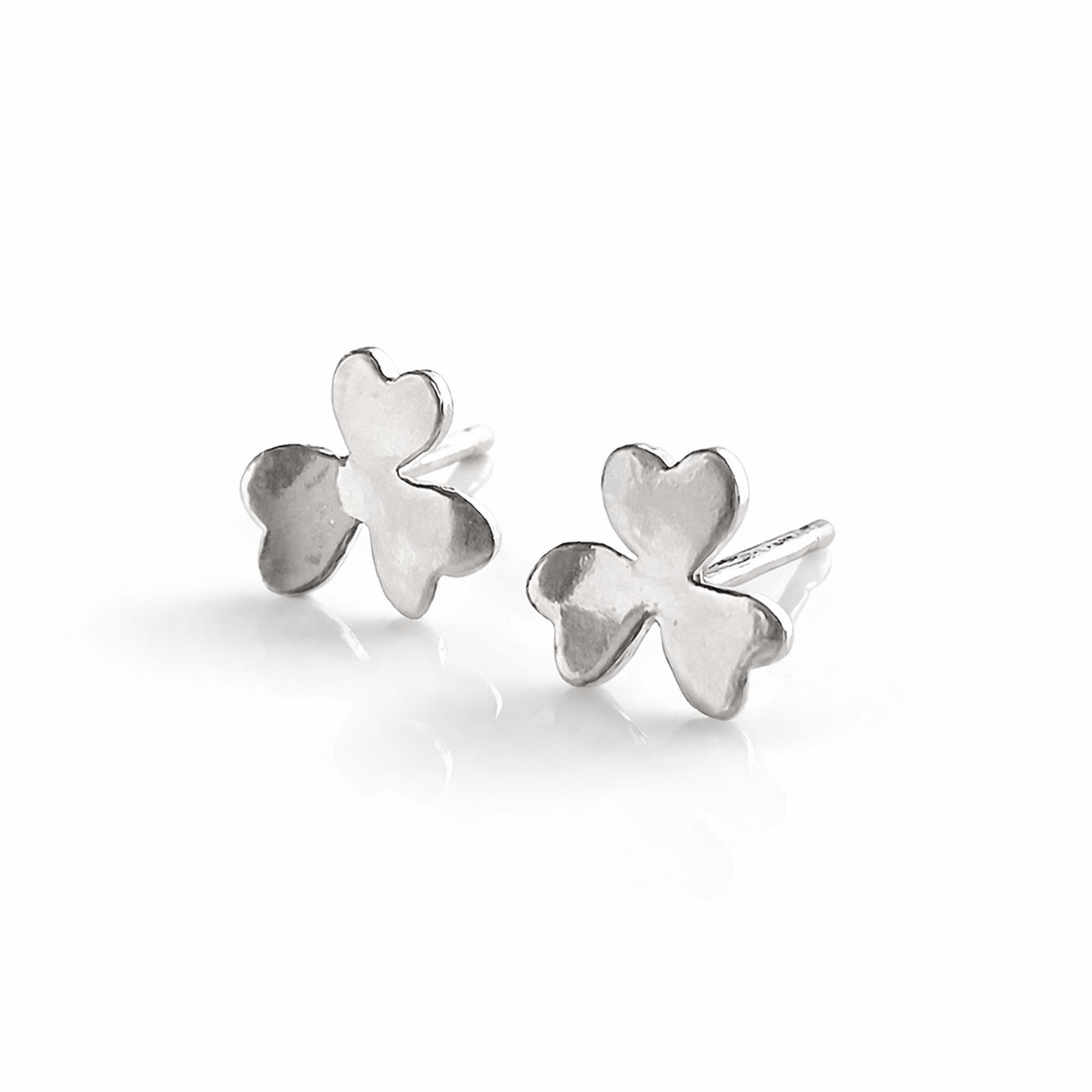 Martina Hamilton Earrings Shamrock | Sterling Silver Stud Earrings