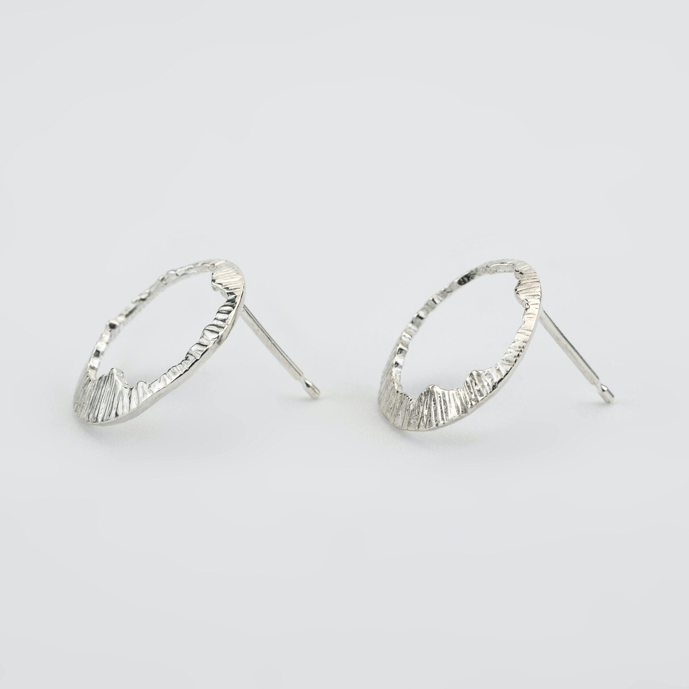 Martina Hamilton Earrings Shell | Sterling Silver Stud Earrings Medium