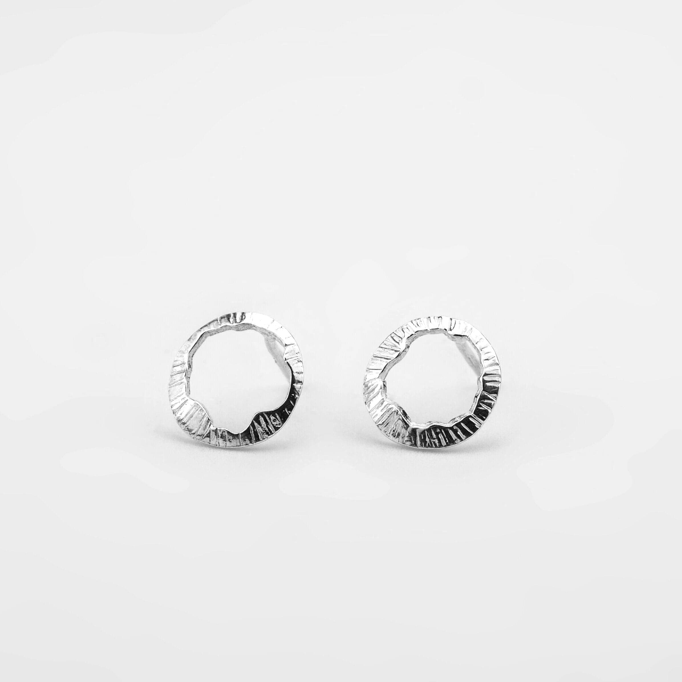 Martina Hamilton Earrings Shell | Sterling Silver Stud Earrings Petite