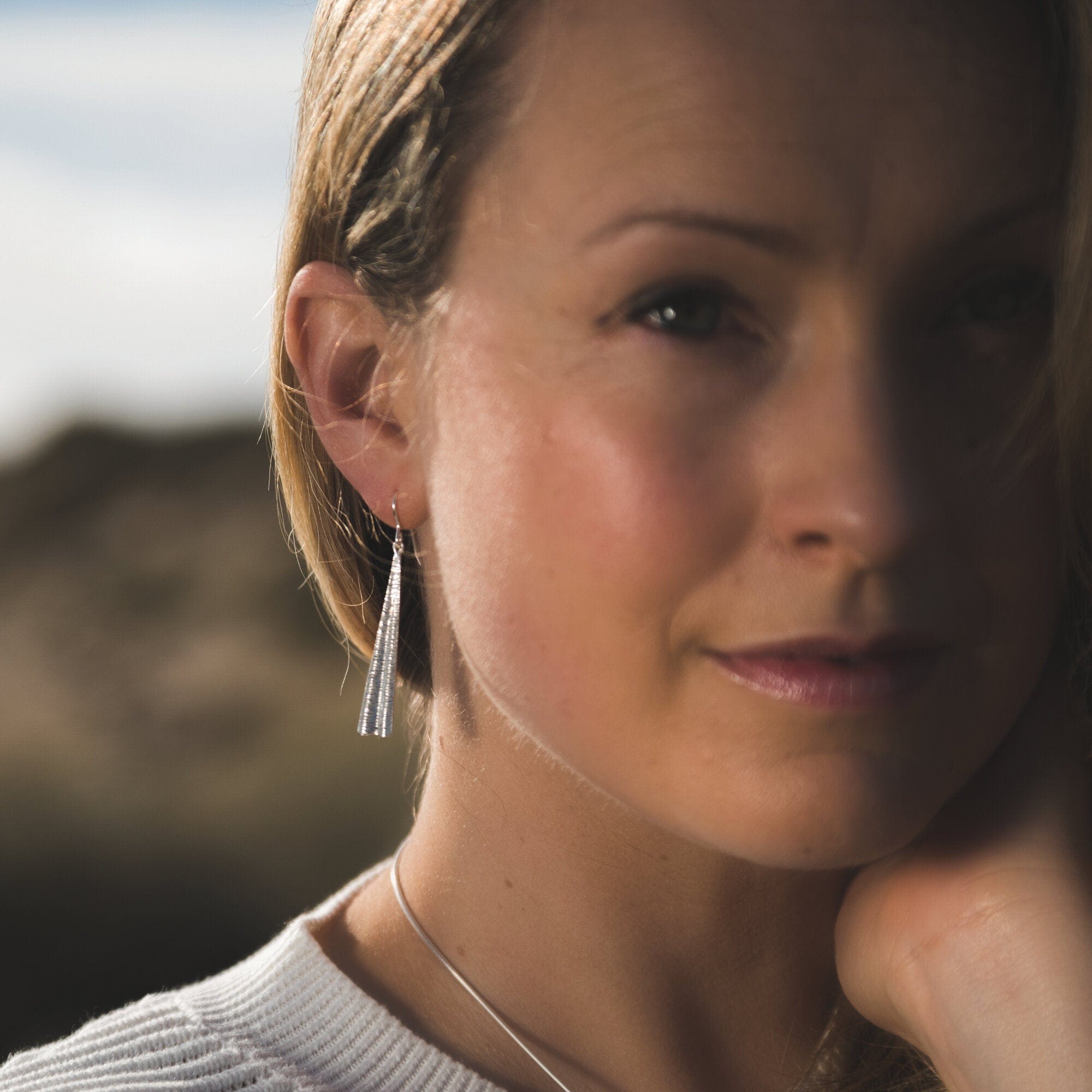 Martina Hamilton Shore | Sterling Silver Drop Earrings Large