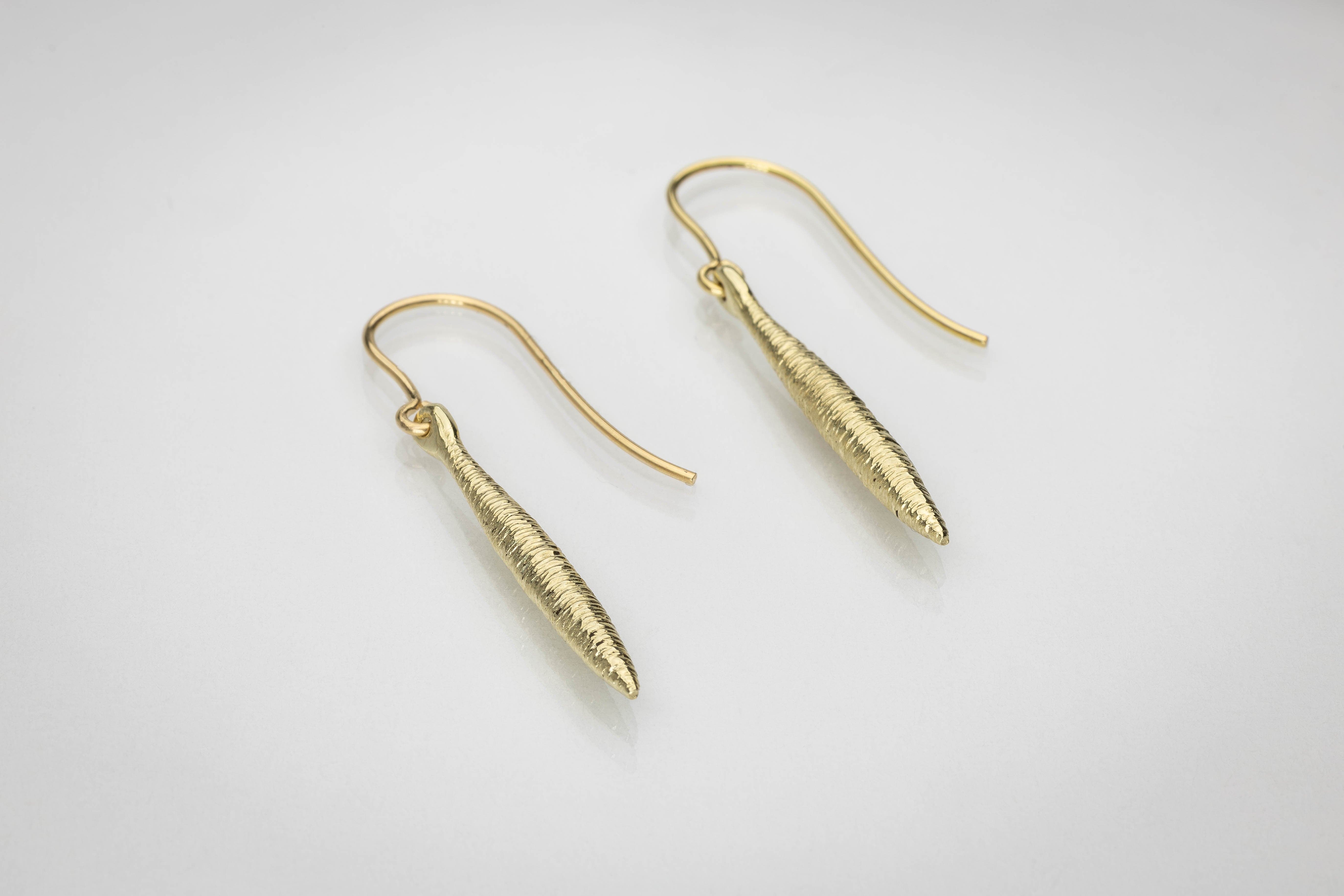 Martina Hamilton Earrings Síoda | 9ct Solid Gold Drop Earrings Small