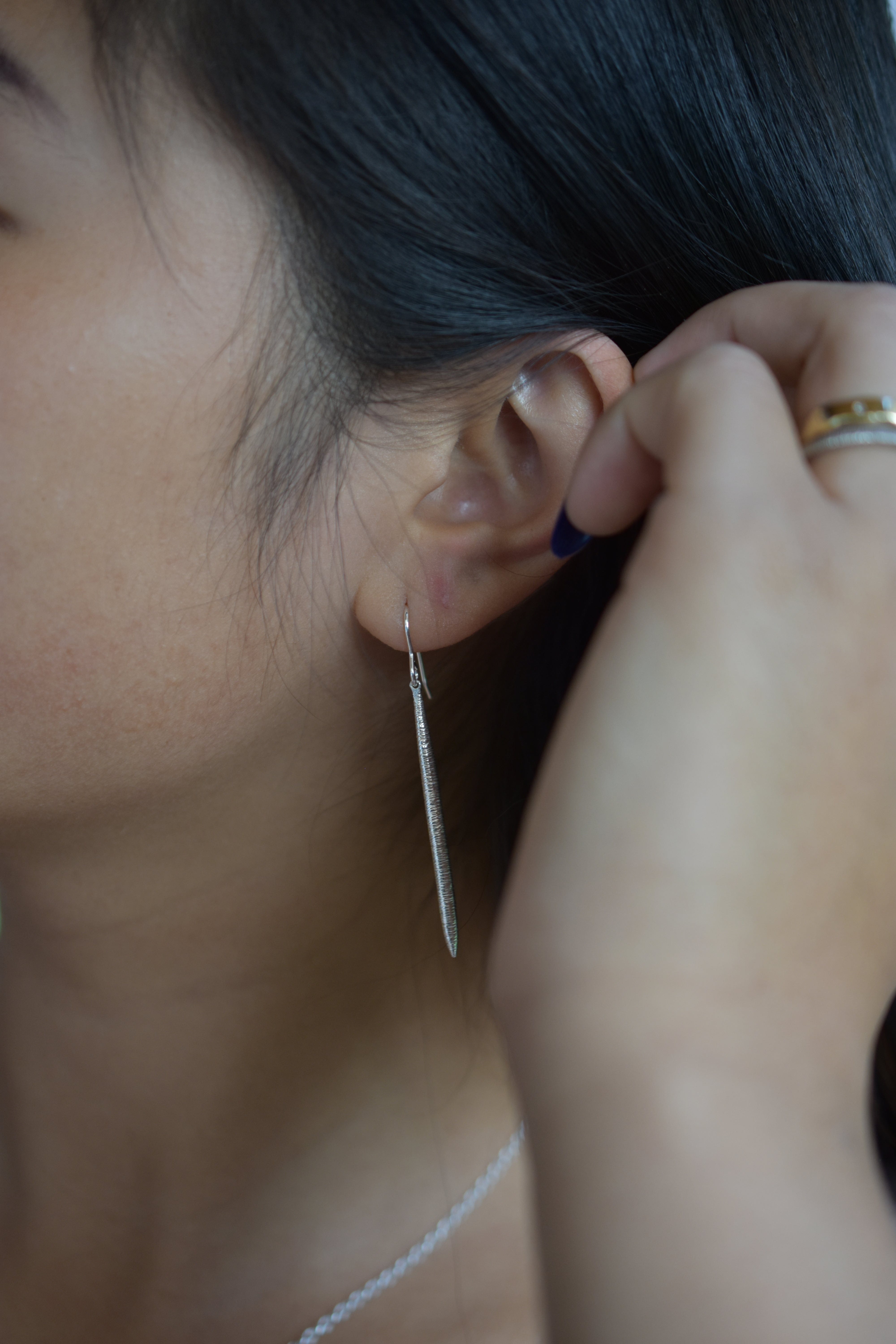 Martina Hamilton SÃ­oda | Sterling Silver Drop Earrings Large