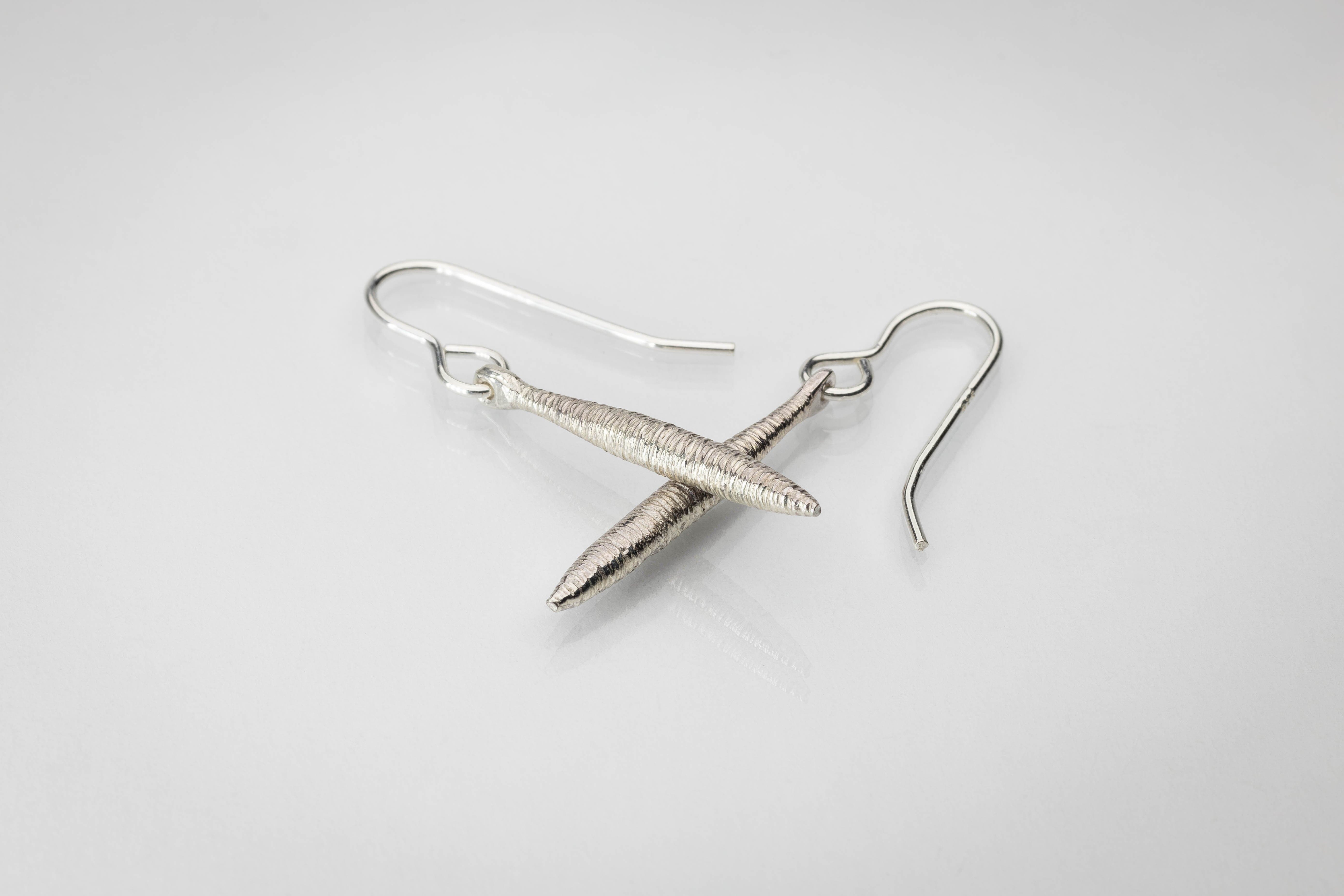 Martina Hamilton Earrings Síoda | Sterling Silver Drop Earrings Small