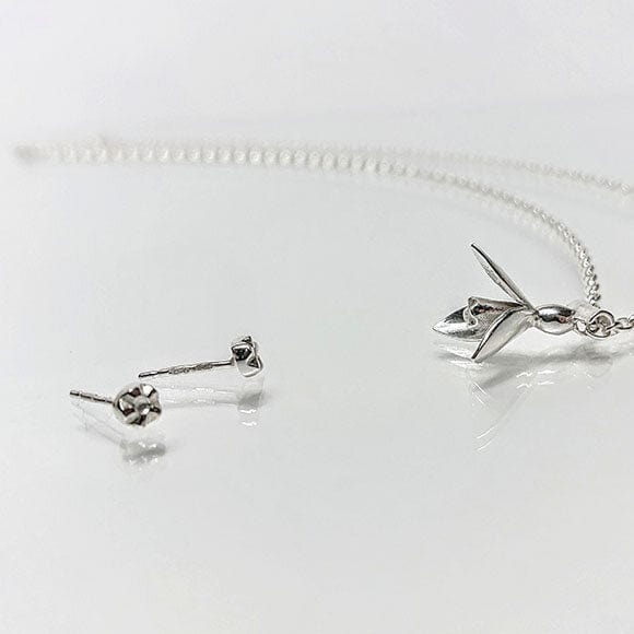 Martina Hamilton Snowdrop | Sterling Silver Stud Earrings Petite