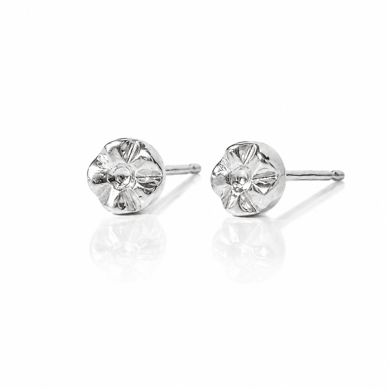 Martina Hamilton Earrings Snowdrop | Sterling Silver Stud Earrings Petite