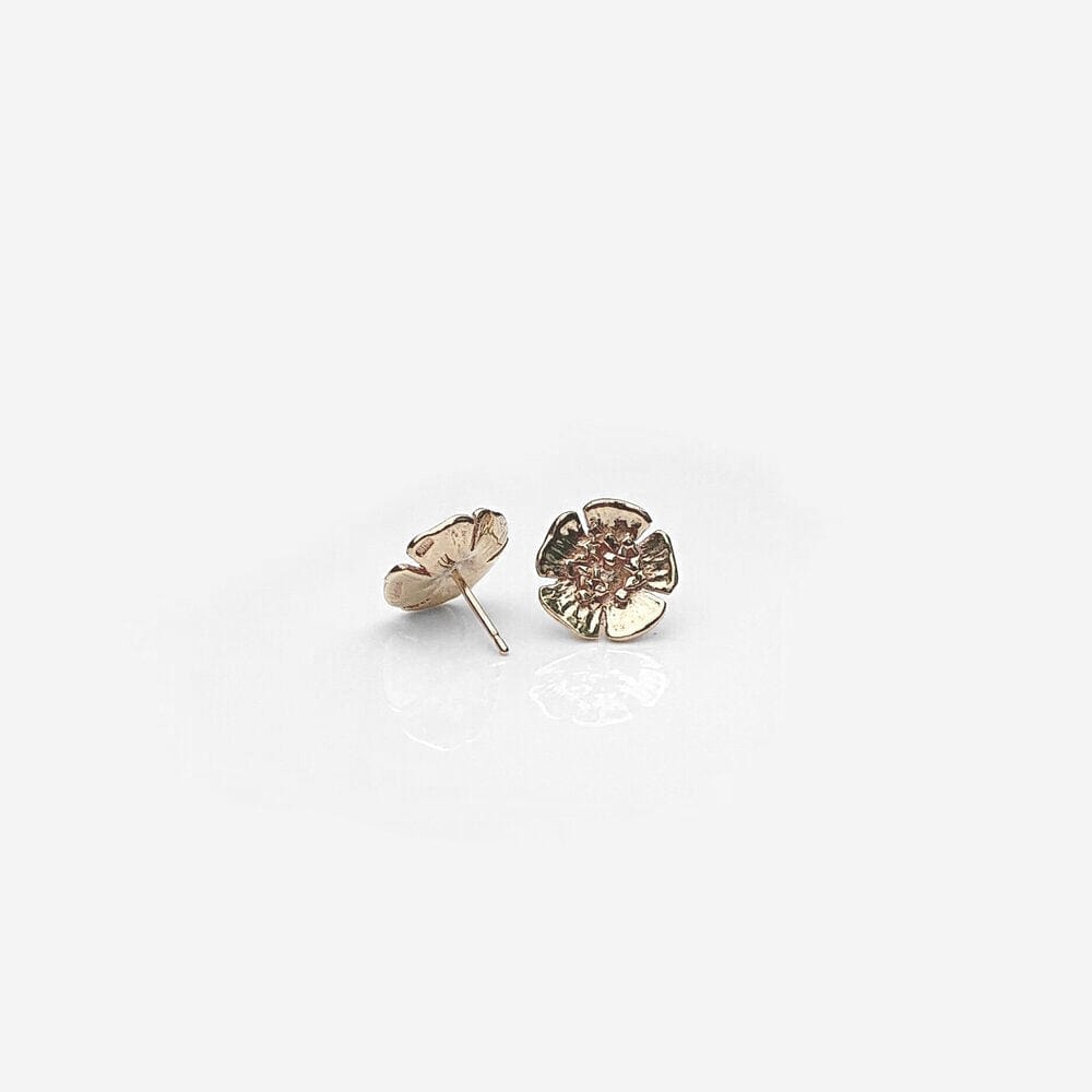Martina Hamilton Earrings Wild Irish Rose | 9ct Solid Gold Stud Earrings Medium