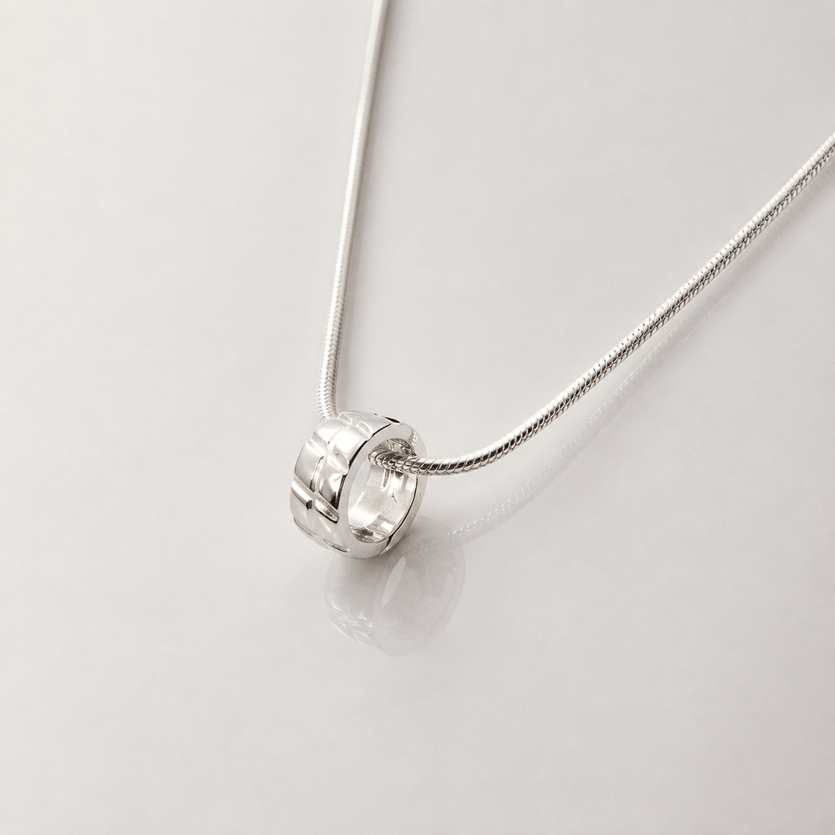 Martina Hamilton Ogham | Sterling Silver Ring Pendant Small