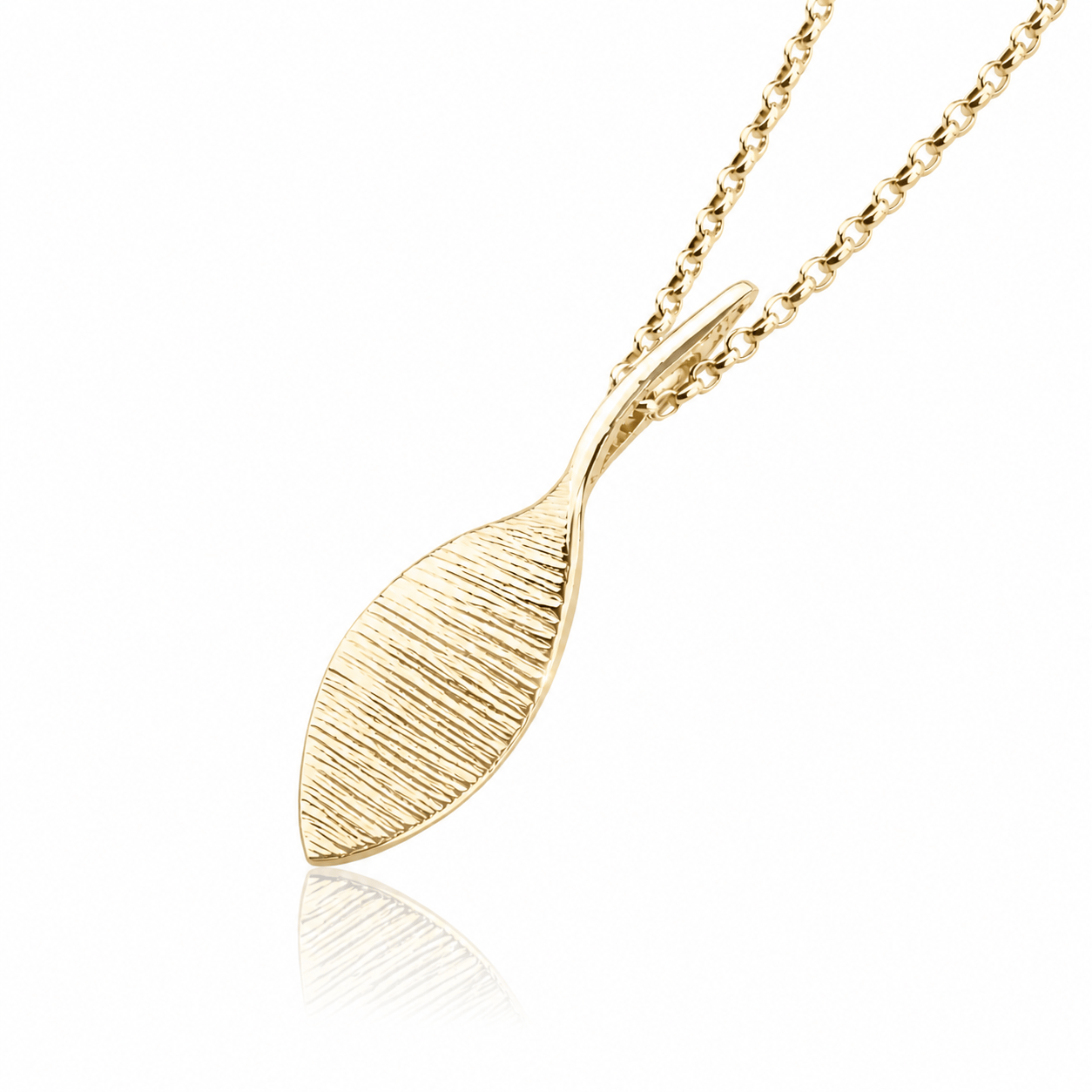 Martina Hamilton Pendants/Necklaces Bean Rí­ | 9ct Solid Gold Pendant Medium