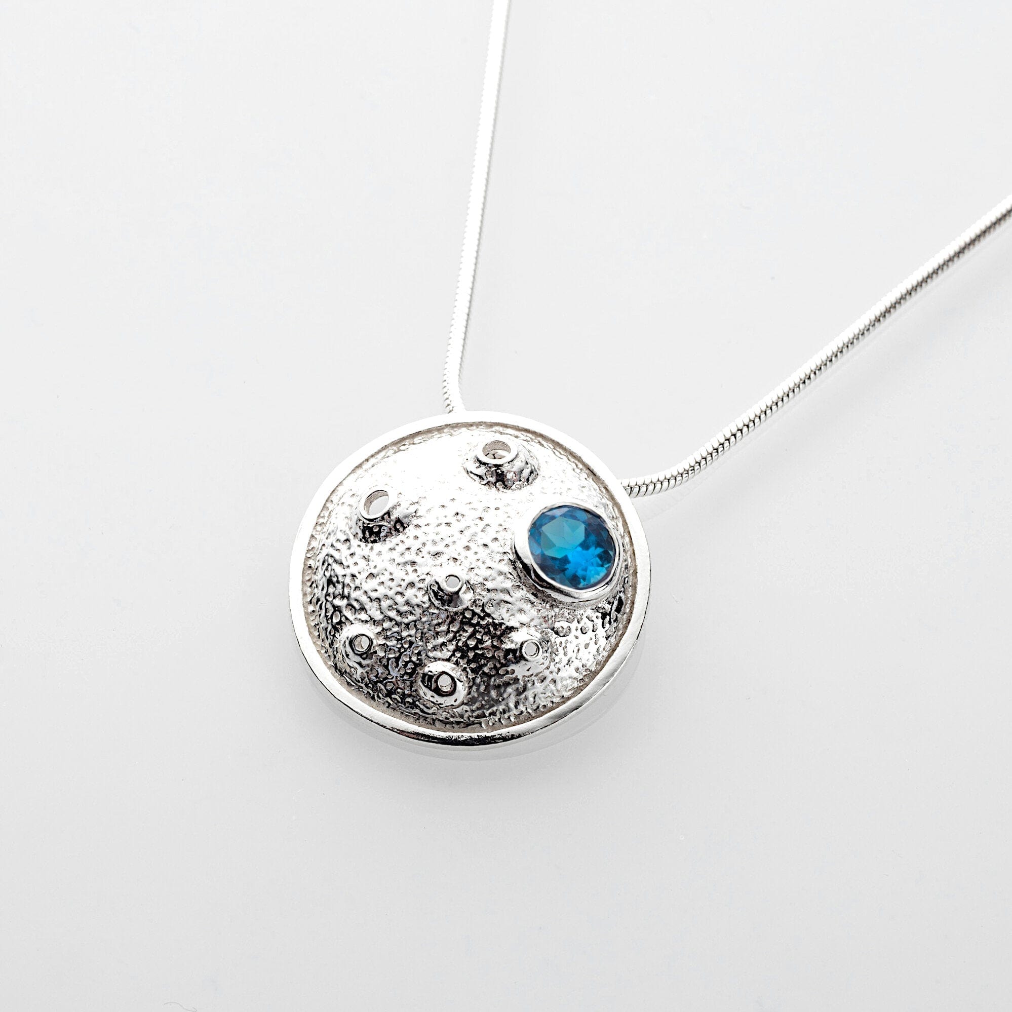 Martina Hamilton Pendants/Necklaces Blue Moon | Sterling Silver and Semi Precious Stone Pendant Medium
