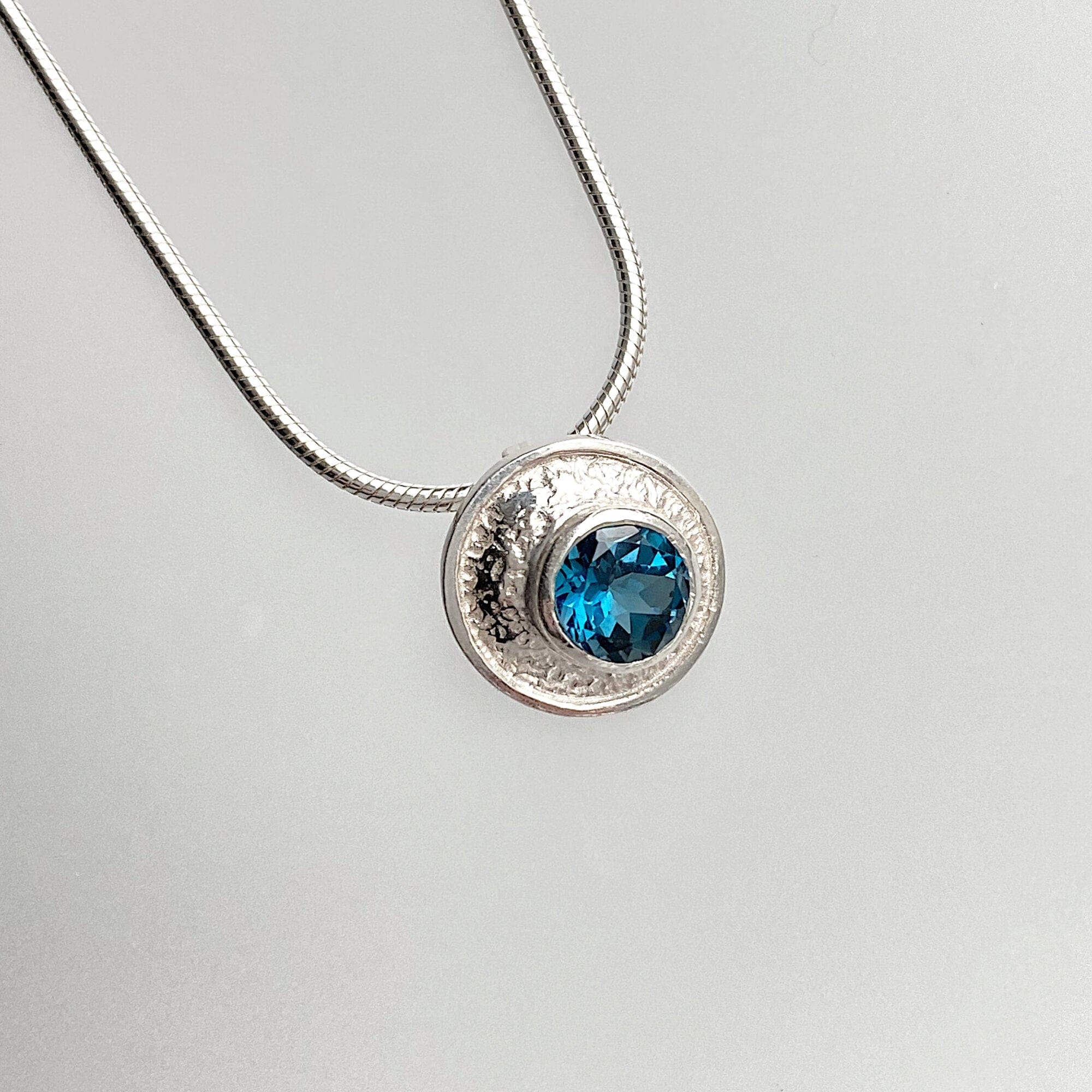 Martina Hamilton Pendants/Necklaces Blue Moon | Sterling Silver and Semi Precious Stone Pendant Small