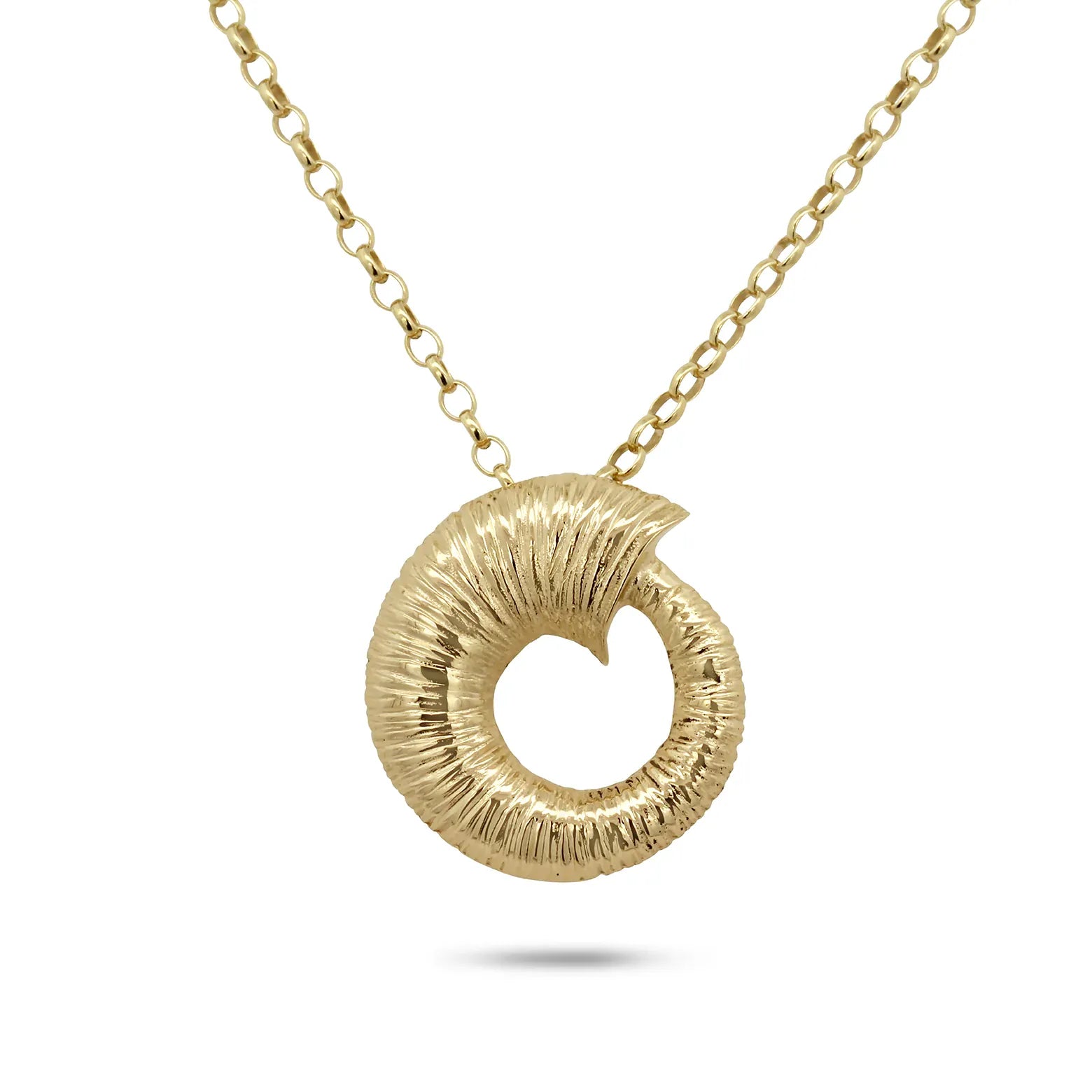 Martina Hamilton Pendants/Necklaces Croí­ Sliogán | 9ct Solid Gold Pendant Medium