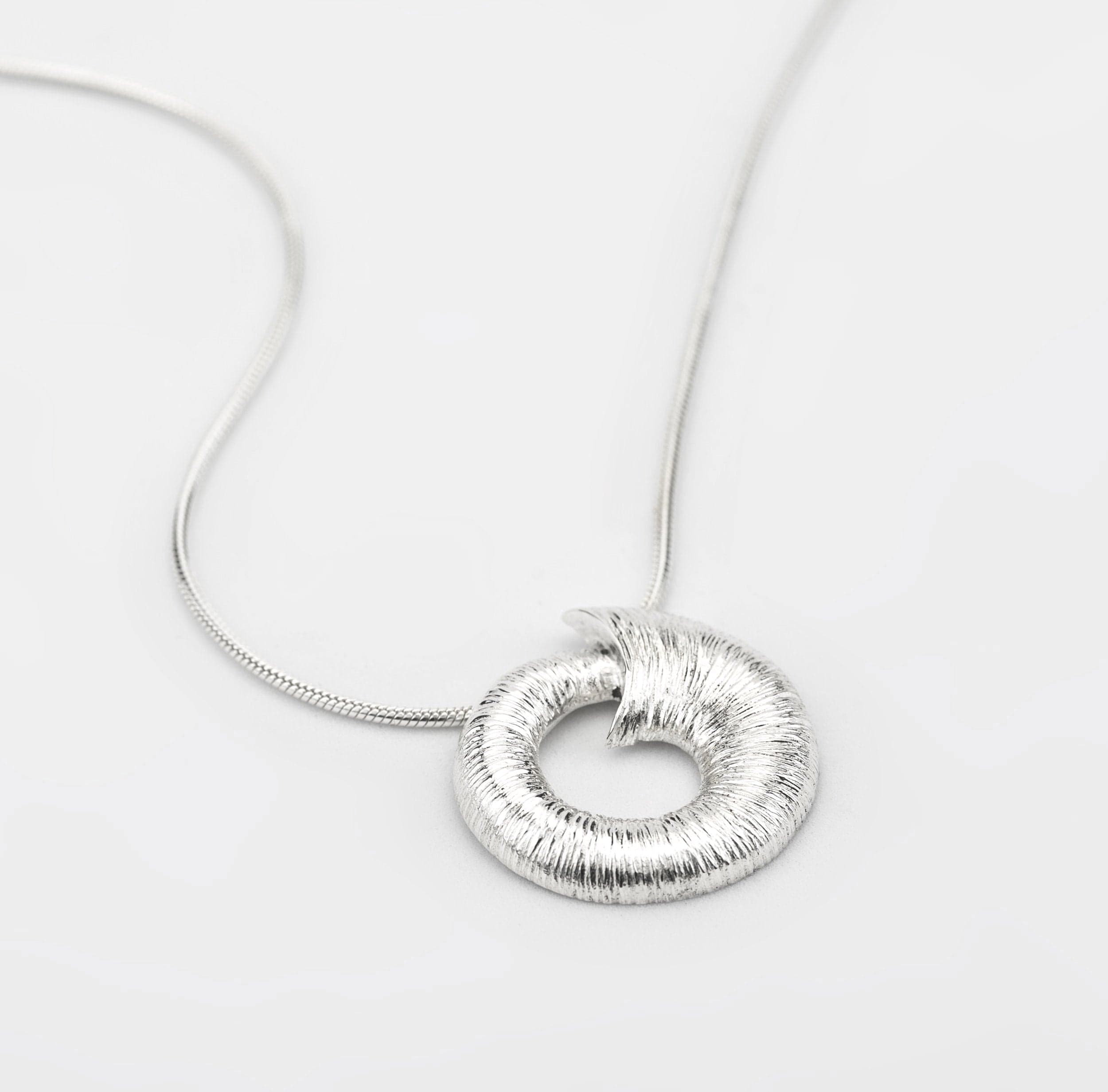 Martina Hamilton Pendants/Necklaces Croí­ Sliogán | Sterling Silver Pendant Large