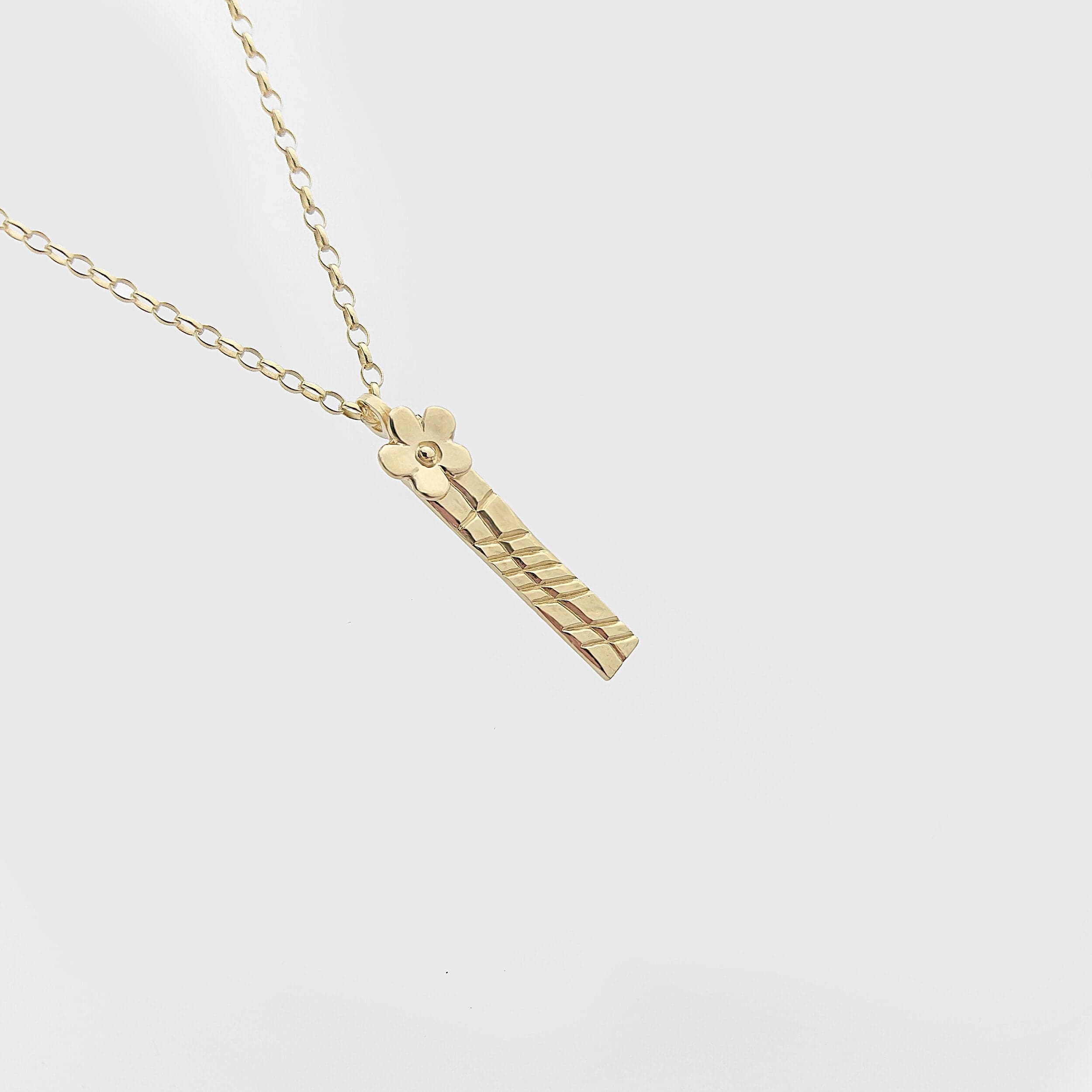 Martina Hamilton Pendants/Necklaces Forget Me Not | 9ct Solid Gold Ogham Grá Love Pendant