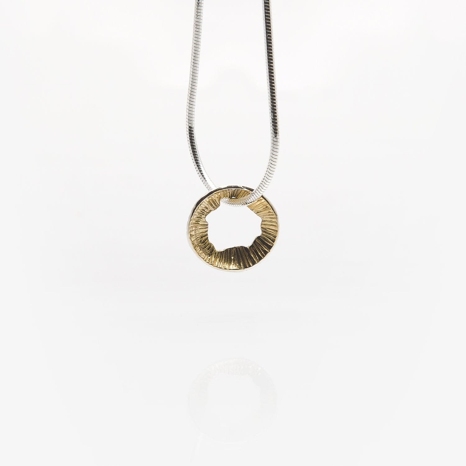 Martina Hamilton Pendants/Necklaces Golden Shore | Sterling Silver and 22ct Gold Plated Pendant Petite