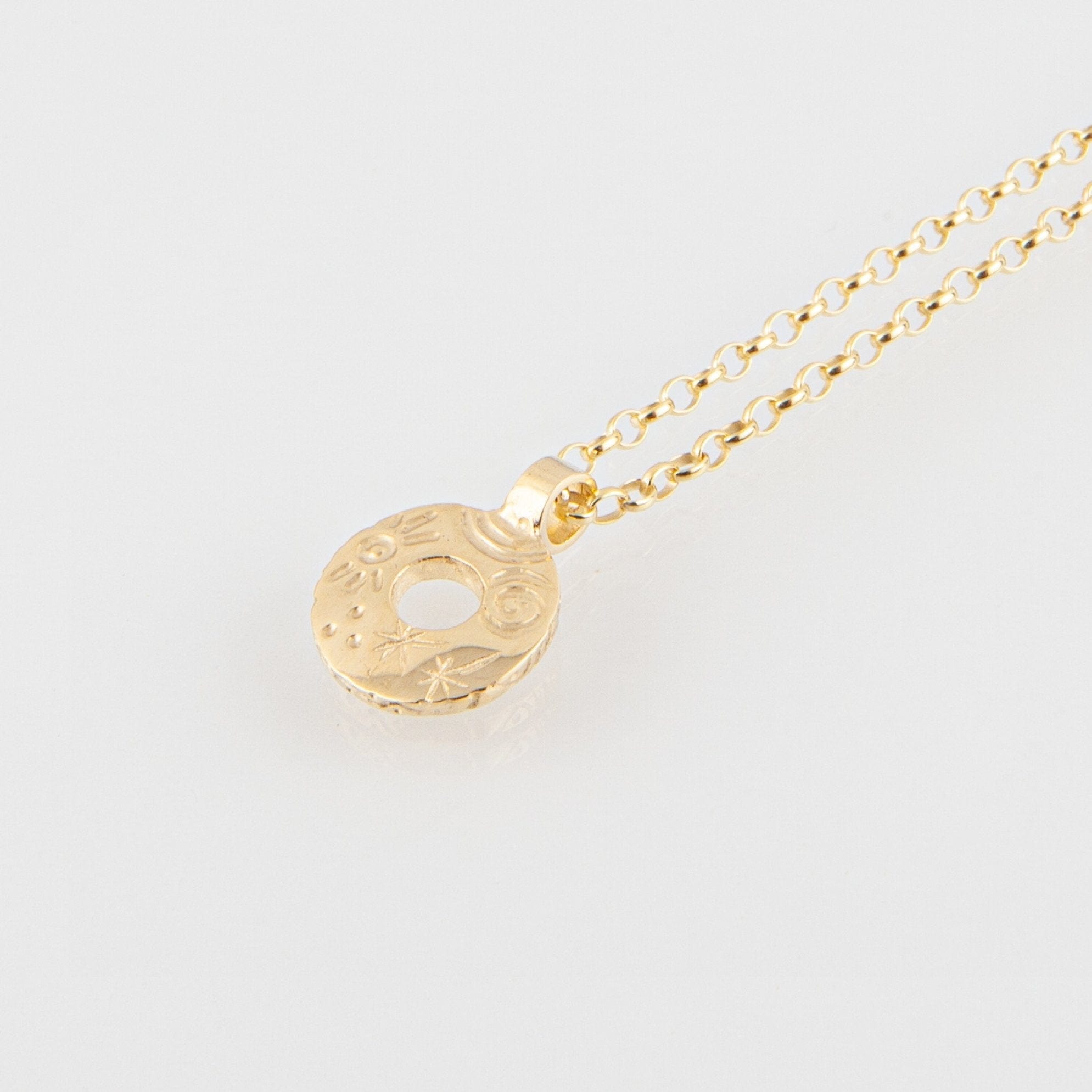 Martina Hamilton Pendants/Necklaces Heaven | 9ct Solid Gold Circle Pendant Small
