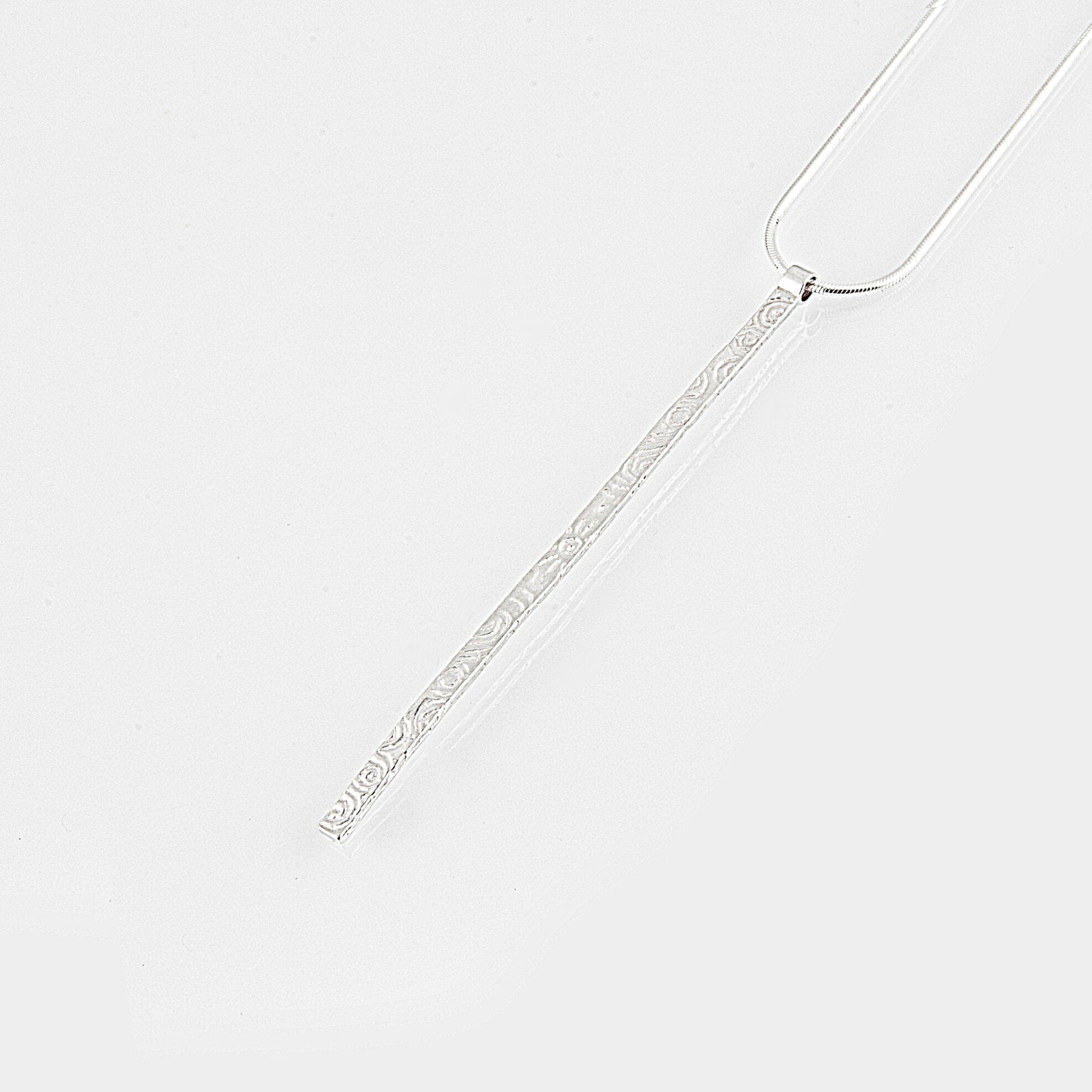 Martina Hamilton Pendants/Necklaces Heaven | Sterling Silver Bar Pendant Signature