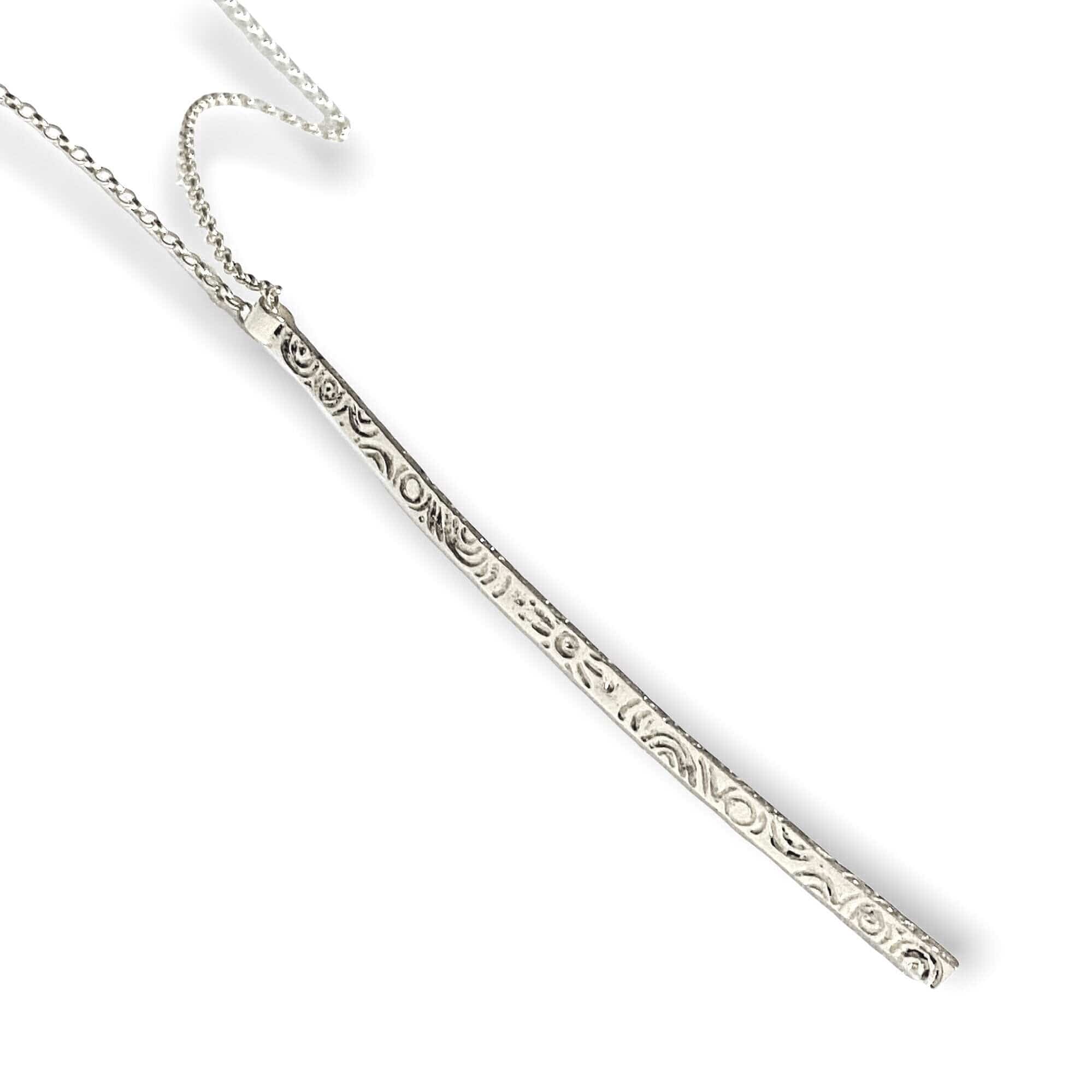 Martina Hamilton Pendants/Necklaces Heaven | Sterling Silver Bar Pendant Signature