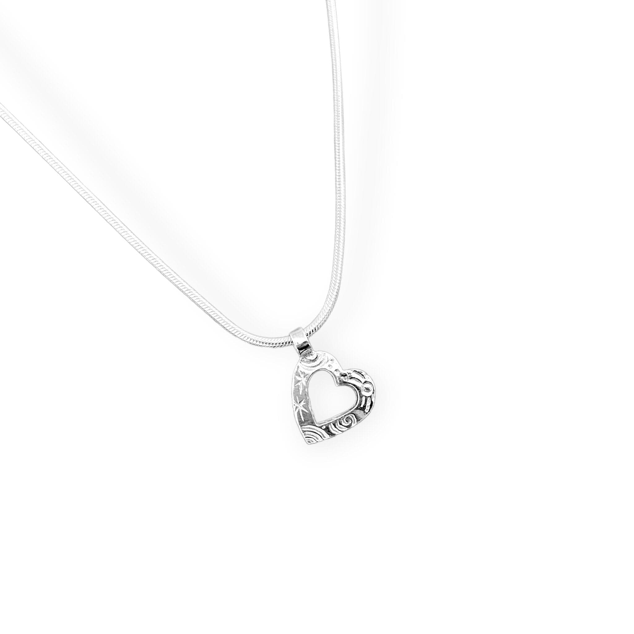 Martina Hamilton Pendants/Necklaces Heaven | Sterling Silver Heart Pendant Small