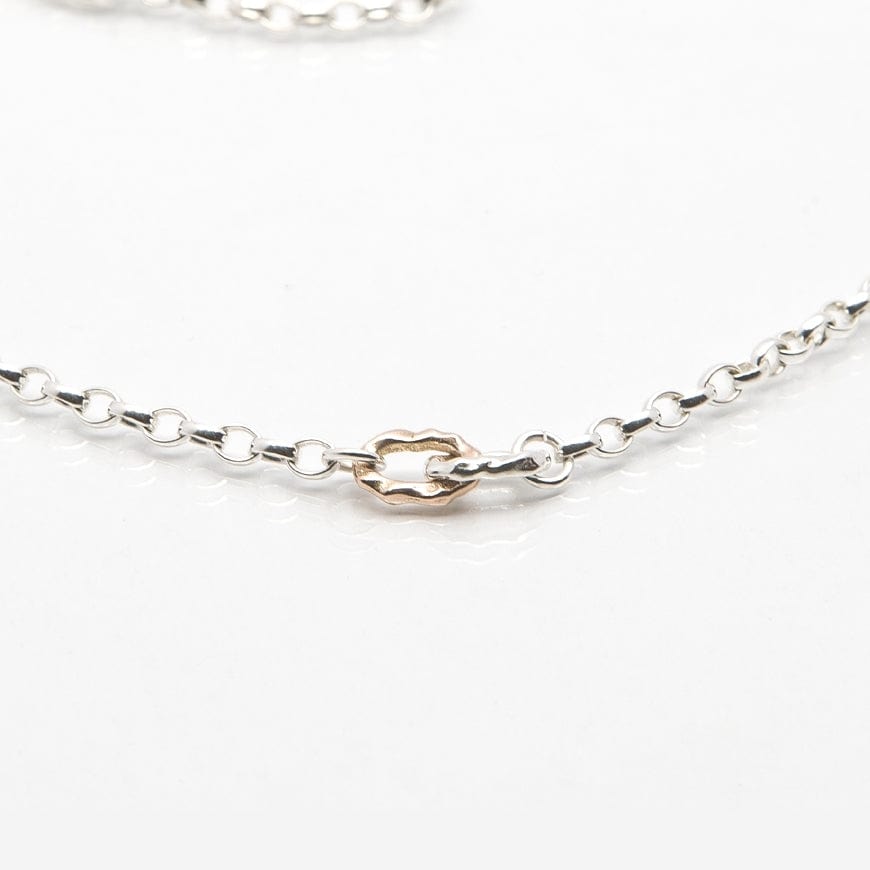 Martina Hamilton Pendants/Necklaces Island Link | Sterling Silver and 10ct Solid Rose Gold Pendant