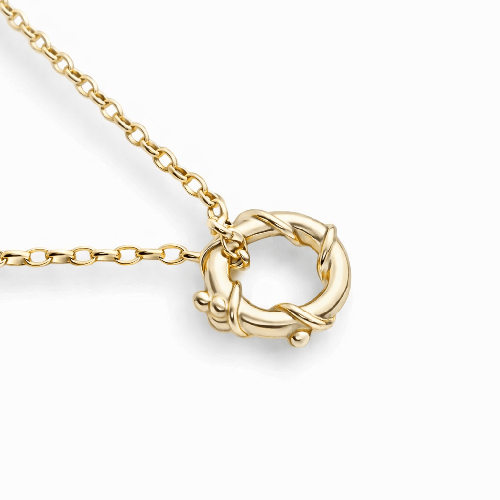 Martina Hamilton Pendants/Necklaces Nebula | 9ct Solid Gold Circle Pendant Petite