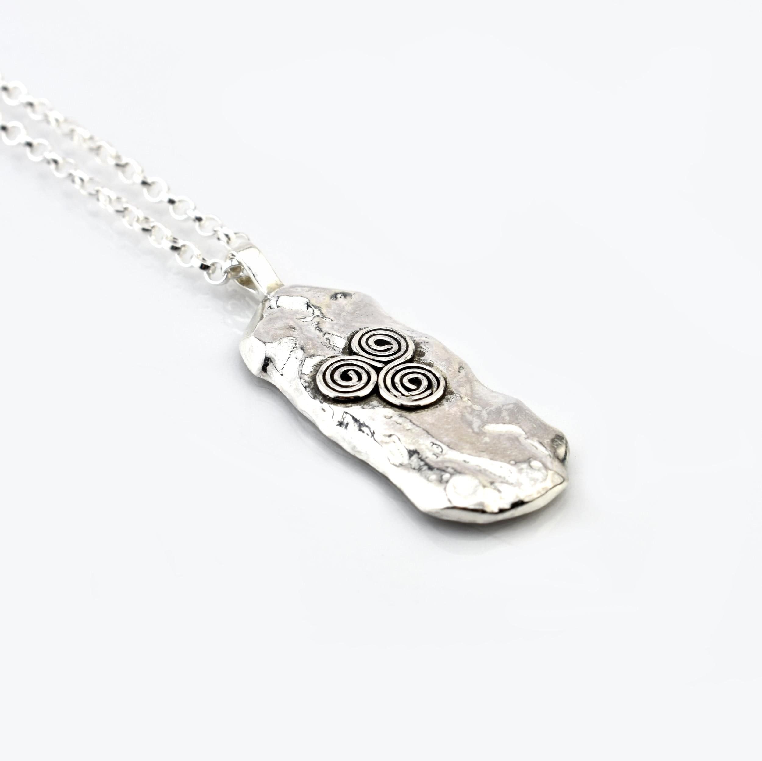 Martina Hamilton Pendants/Necklaces Newgrange | Sterling Silver Long Pendant Signature