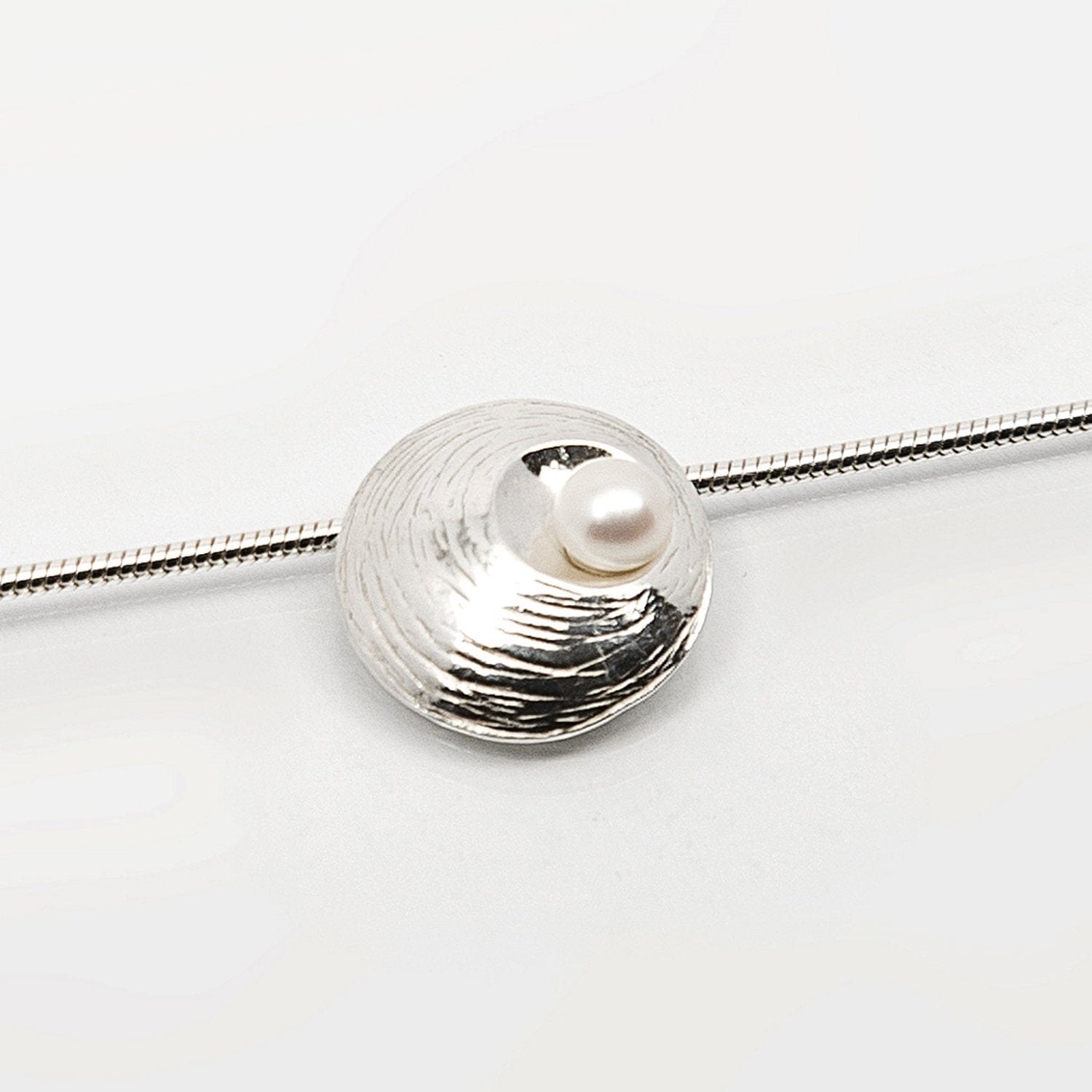 Martina Hamilton Pendants/Necklaces Oyster Pearl | Sterling Silver and Pearl Pendant Medium