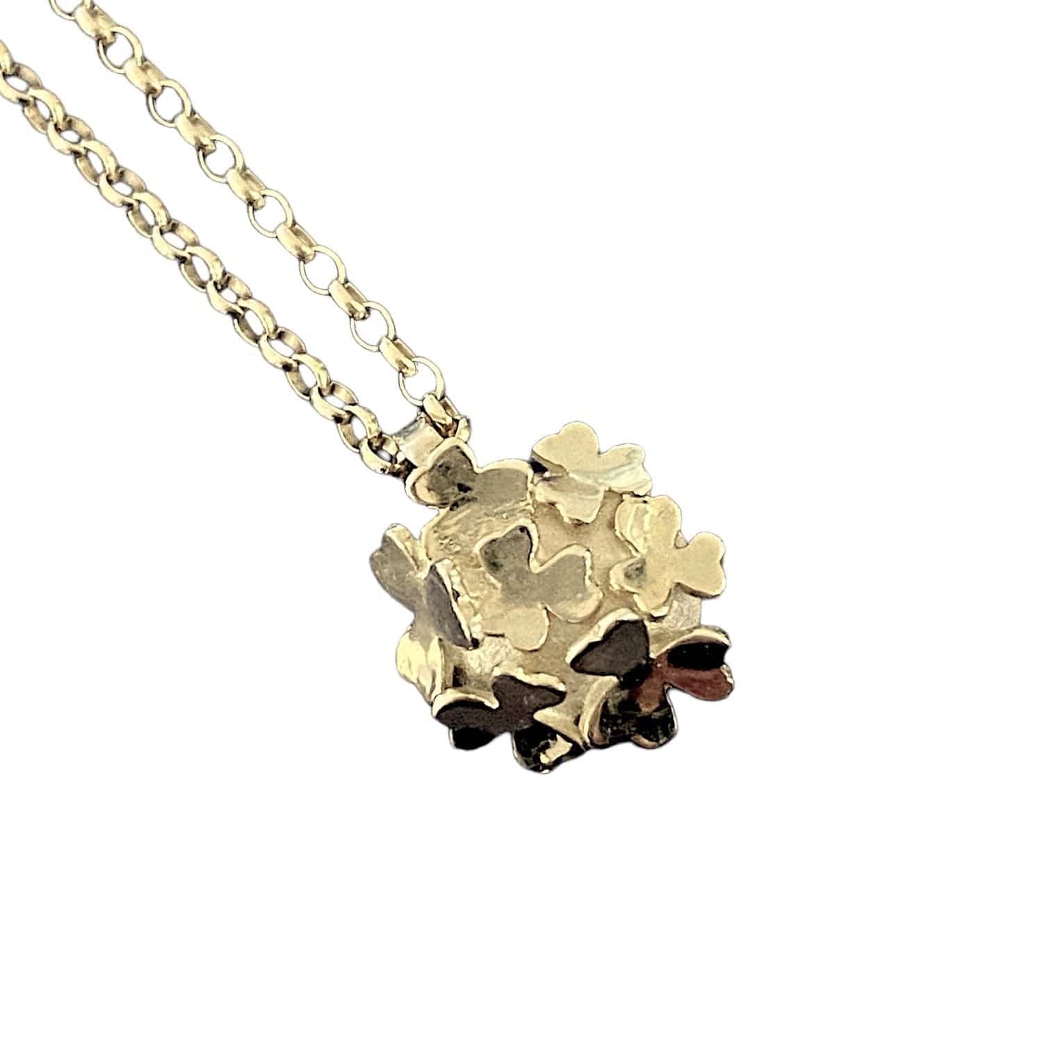 Martina Hamilton Pendants/Necklaces Shamrock | 9ct Solid Gold Cluster Pendant
