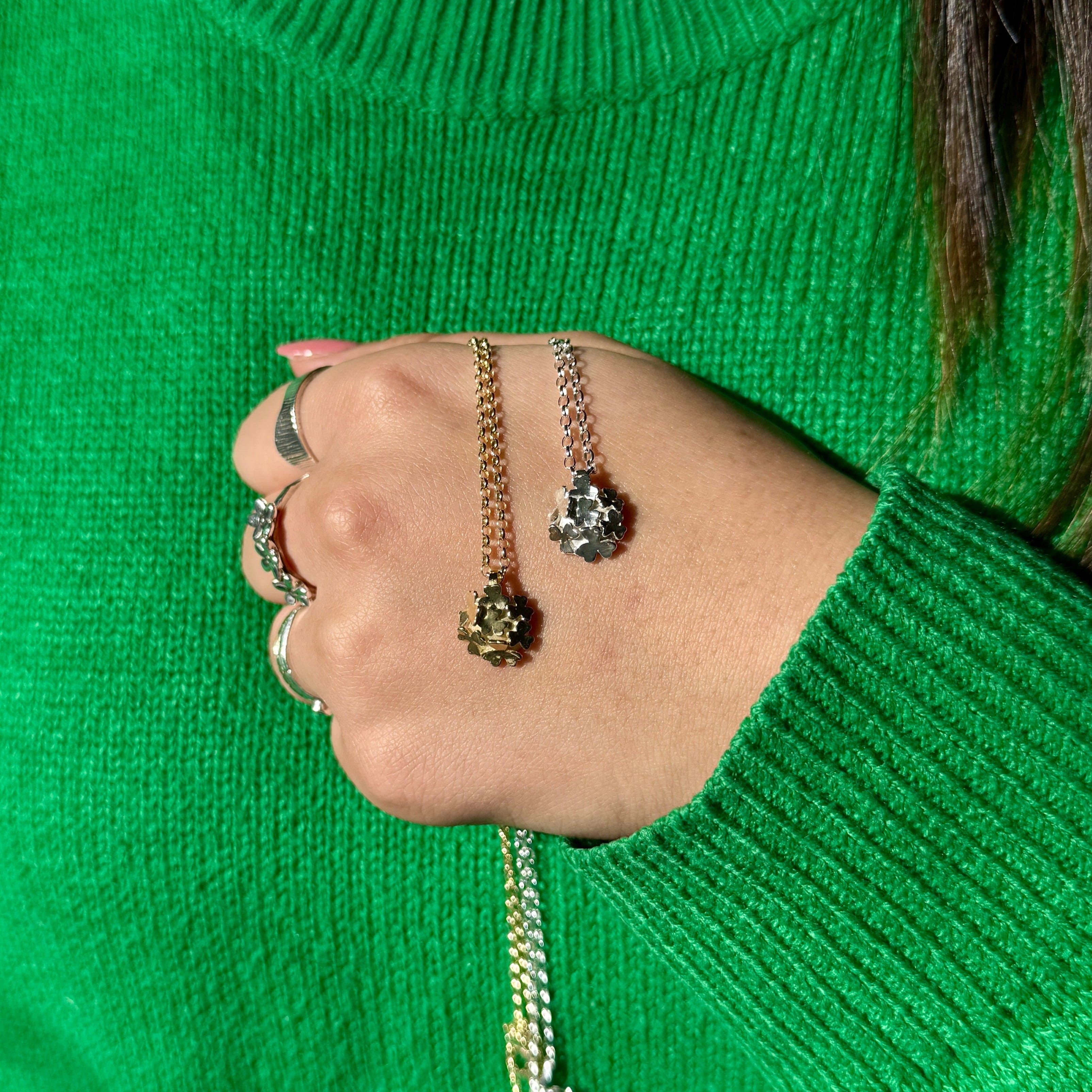 Martina Hamilton Pendants/Necklaces Shamrock | Sterling Silver Cluster Pendant