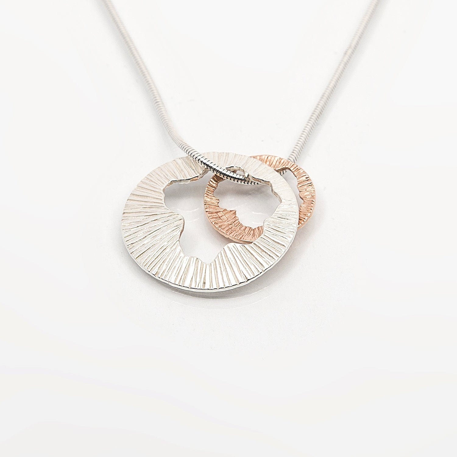 Martina Hamilton Pendants/Necklaces Shell | Sterling Silver and 10ct Solid Rose Gold Pendant Large