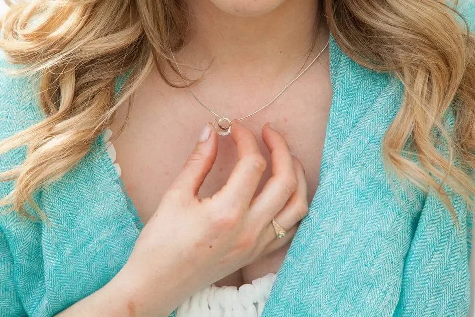 Martina Hamilton Pendants/Necklaces Shell | Sterling Silver and 10ct Solid Rose Gold Pendant Small