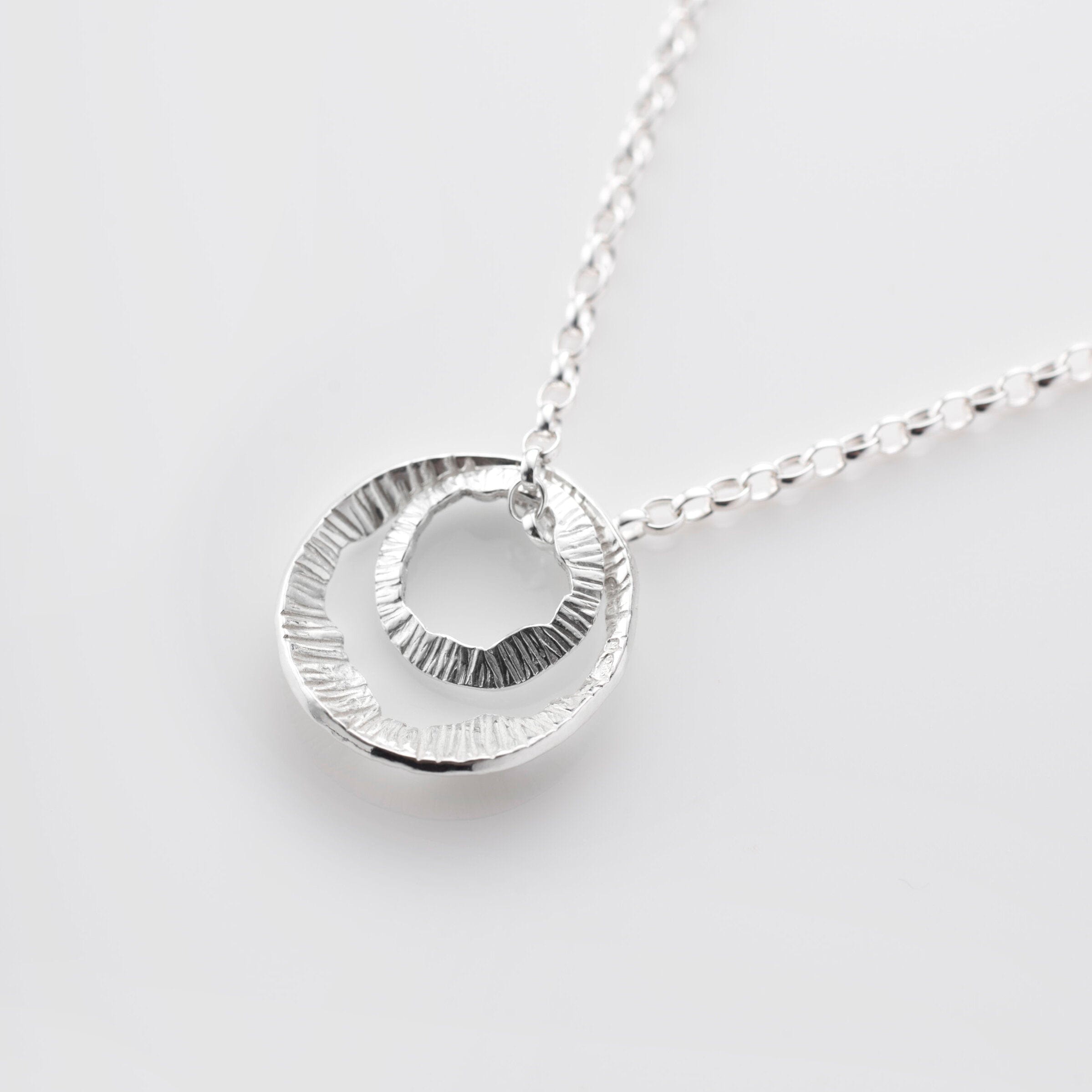 Martina Hamilton Pendants/Necklaces Shell | Sterling Silver Double Pendant Small