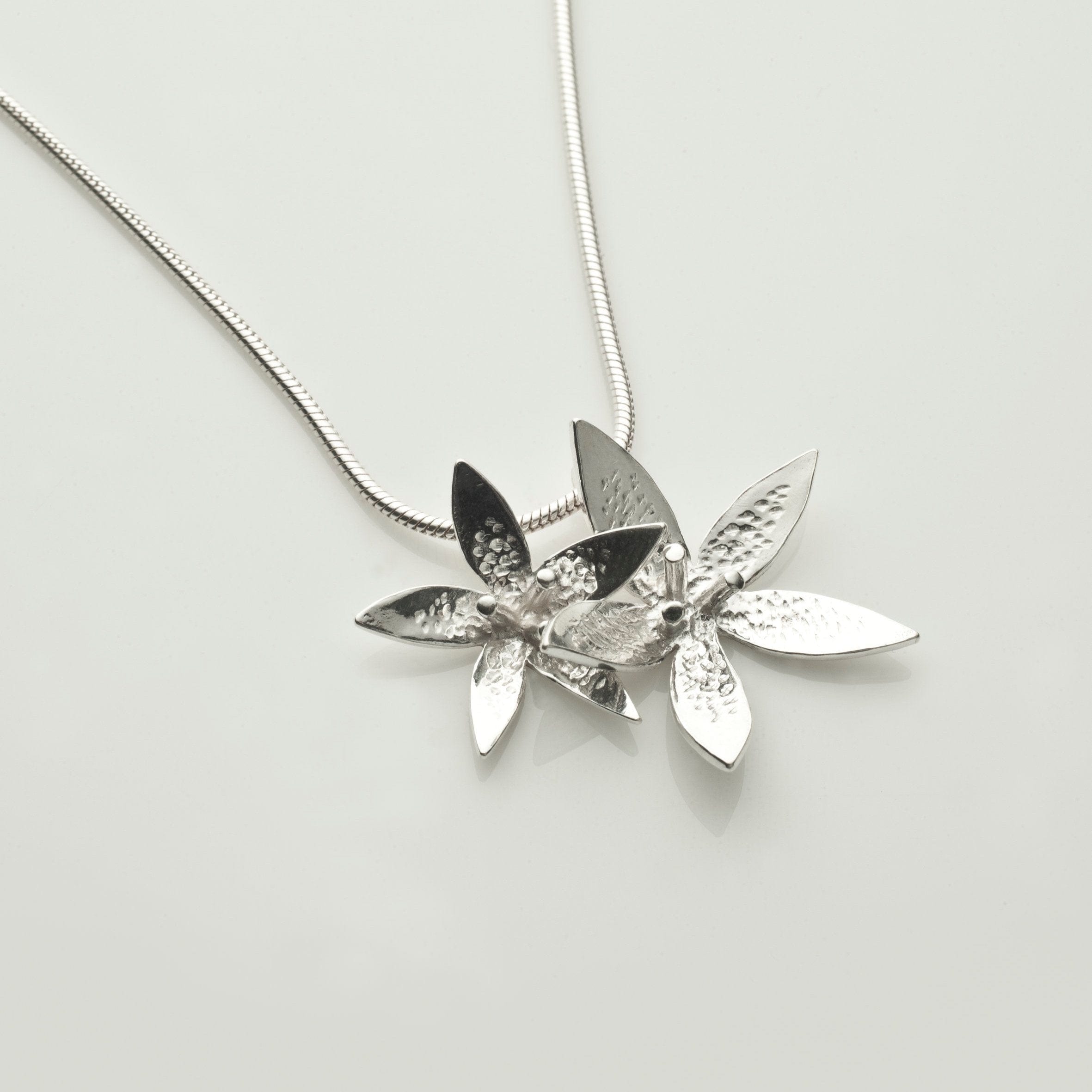 Martina Hamilton Pendants/Necklaces Star Flower | Sterling Silver Double Floral Pendant