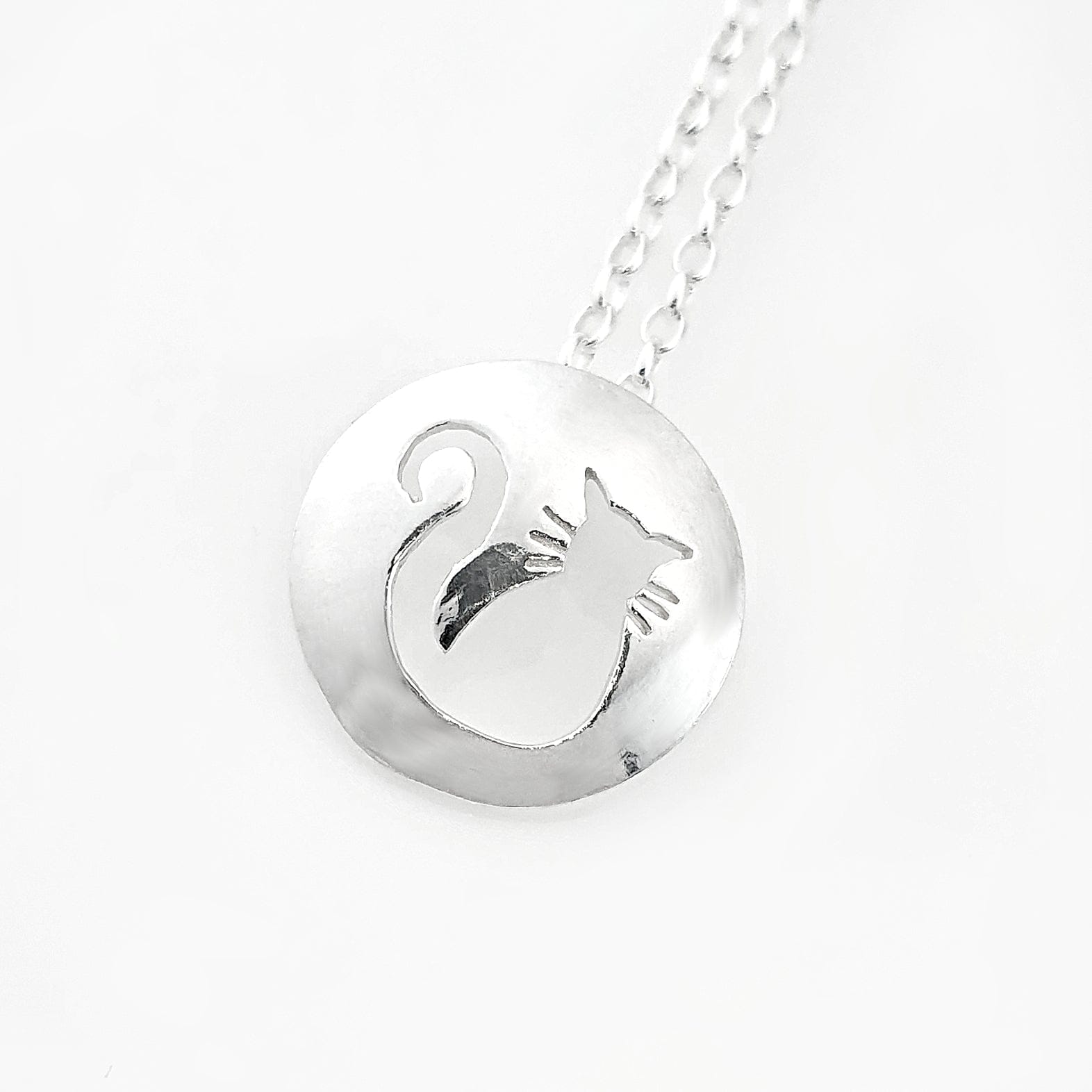 Martina Hamilton Pendants/Necklaces W.B. Yeats | Sterling Silver Cat Pendant