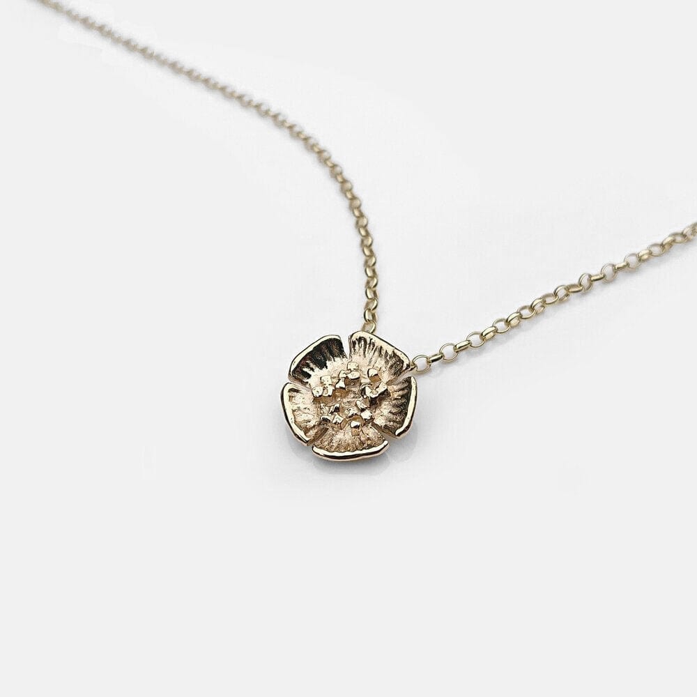 Martina Hamilton Pendants/Necklaces Wild Irish Rose | 9ct Solid Gold Pendant Medium