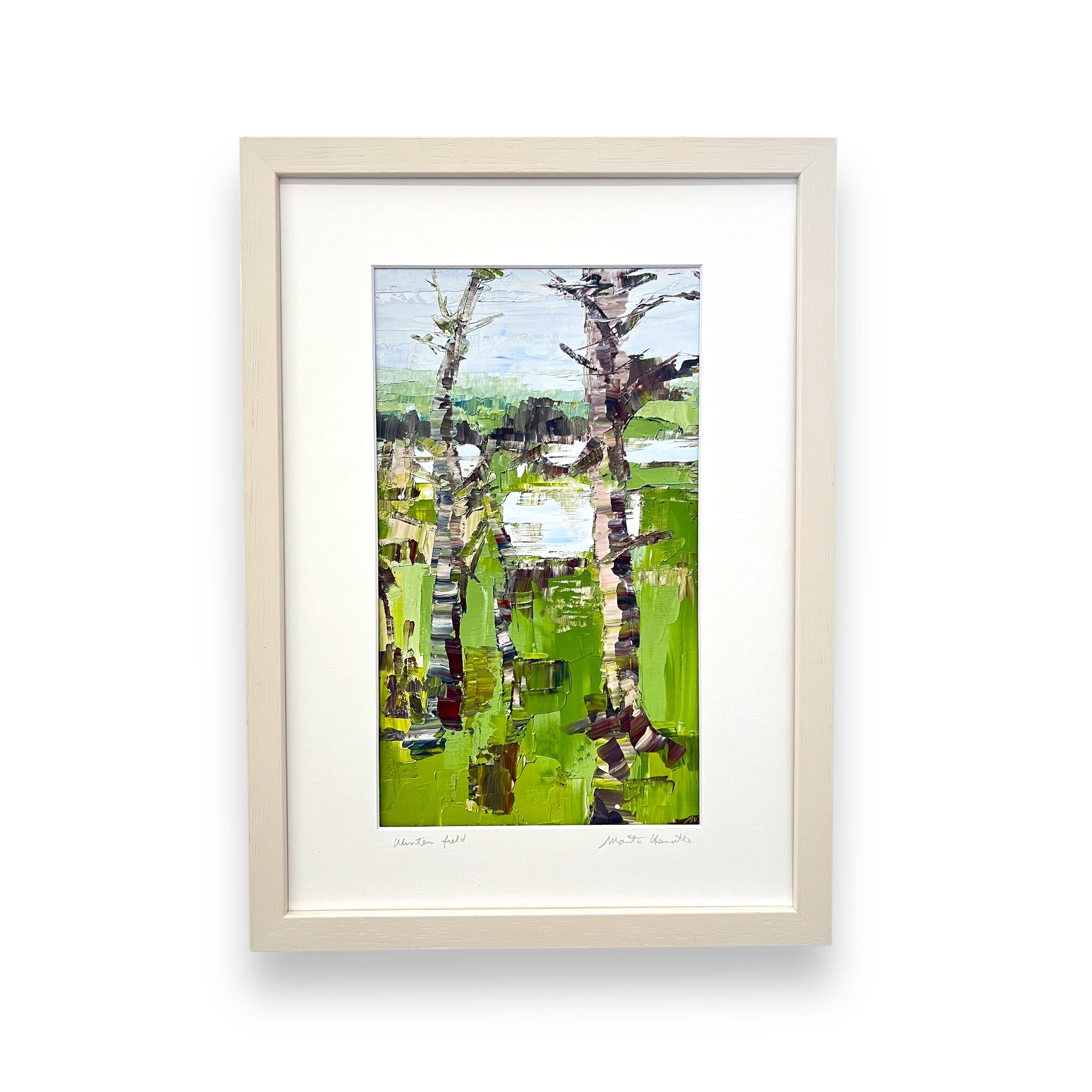 Martina Hamilton Prints Winter Field | Framed Art Print