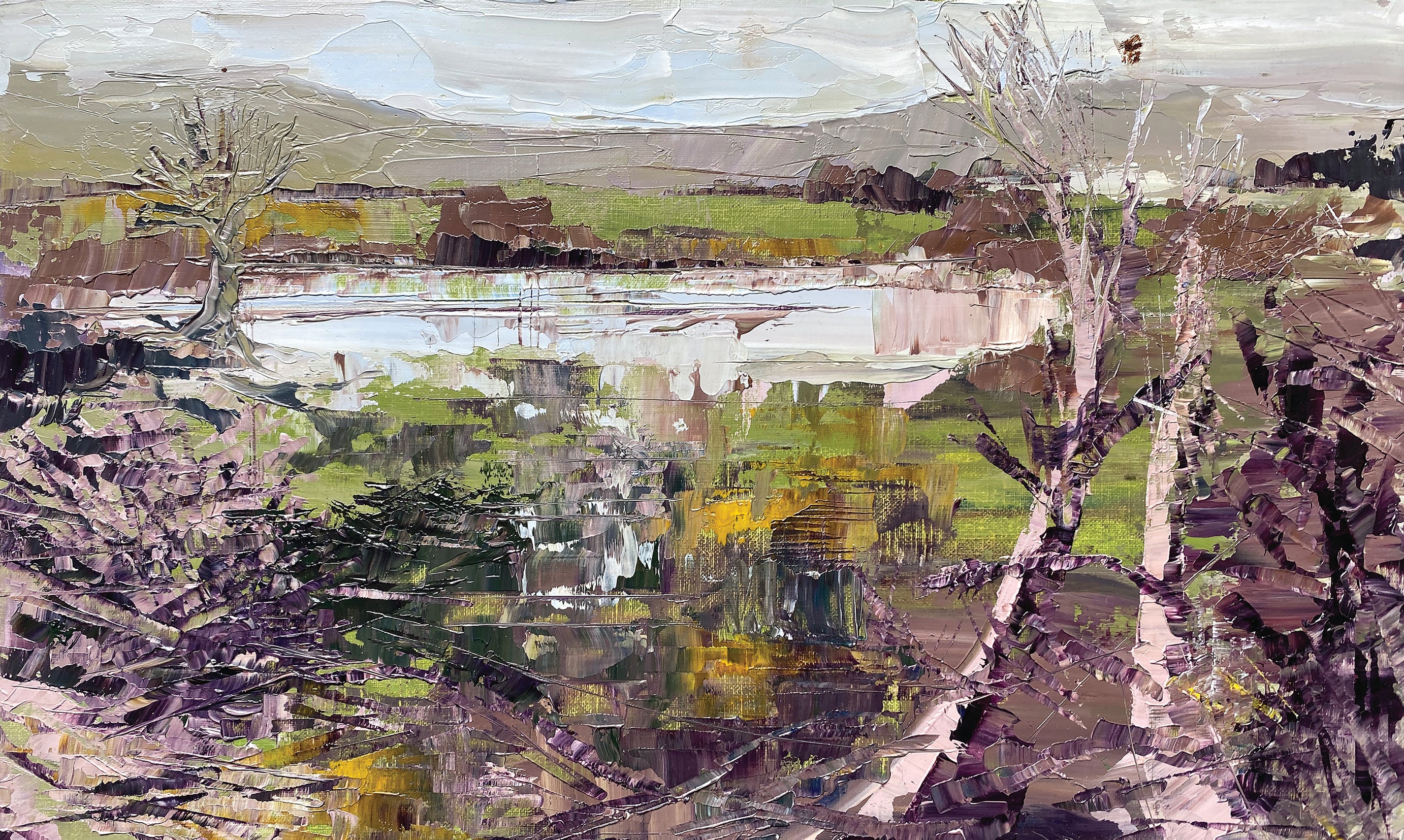 Martina Hamilton Prints Winter Lake | Small | Framed Art Print