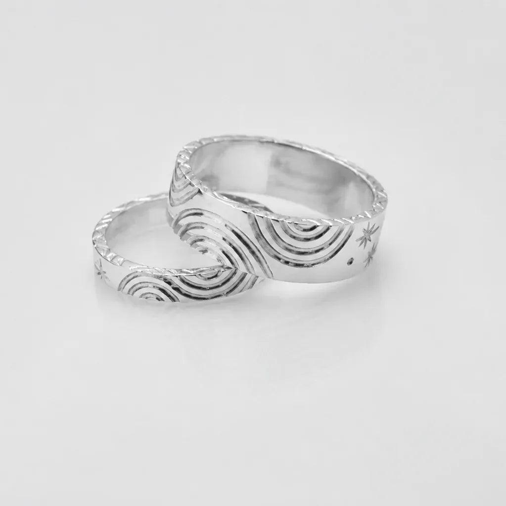 Martina Hamilton Rings Heaven | Sterling Silver 6mm Width Ring
