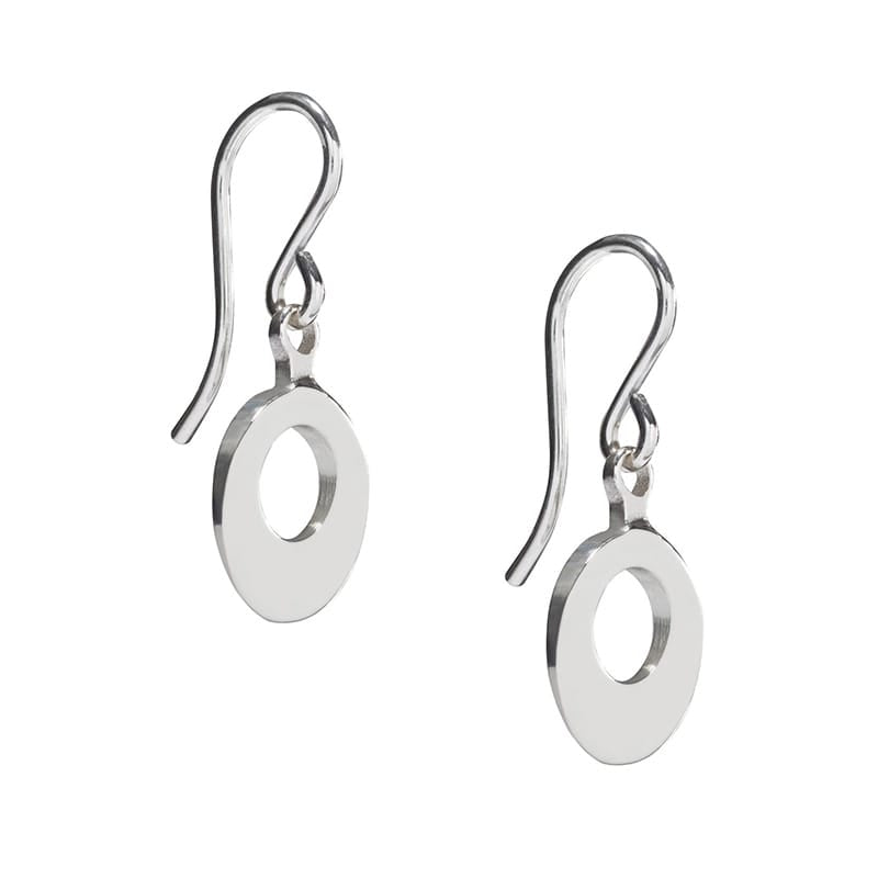Maureen Lynch Earrings Circle of Dreams | Sterling Silver Drop Earrings | Petite